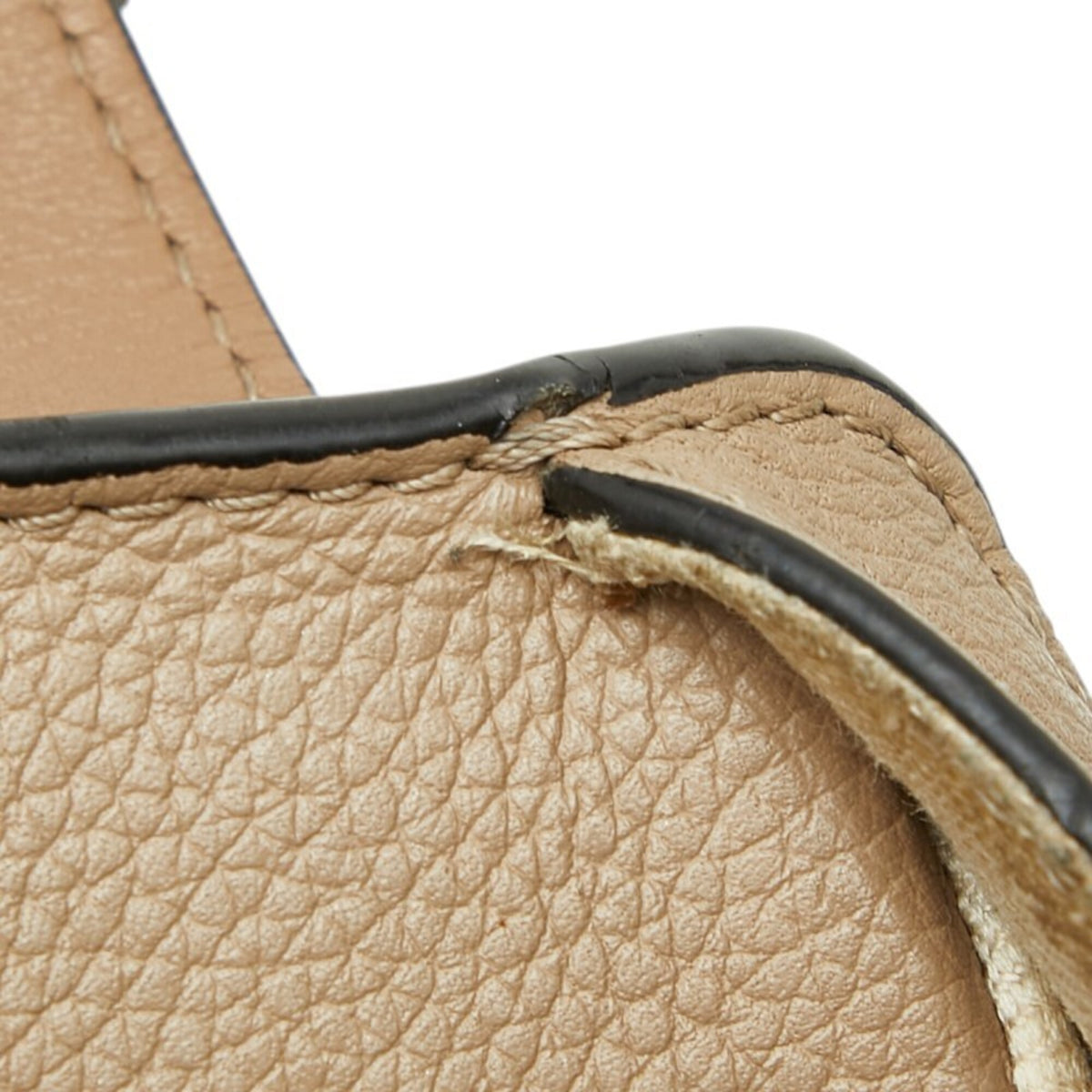 Loewe Beige Leather Handbag Shoulder Bag (Pre-Owned)
