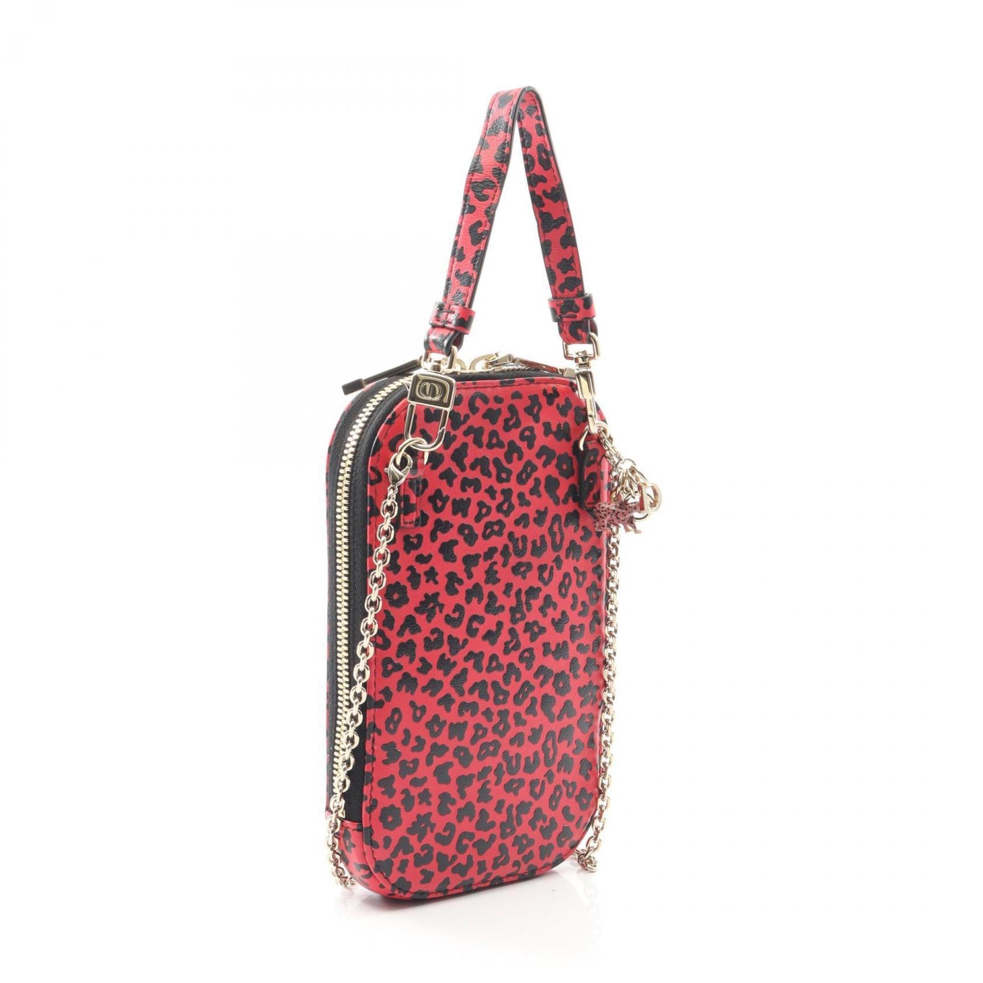 Christian Dior Black Pink Leather Handbag (Pre-Owned)