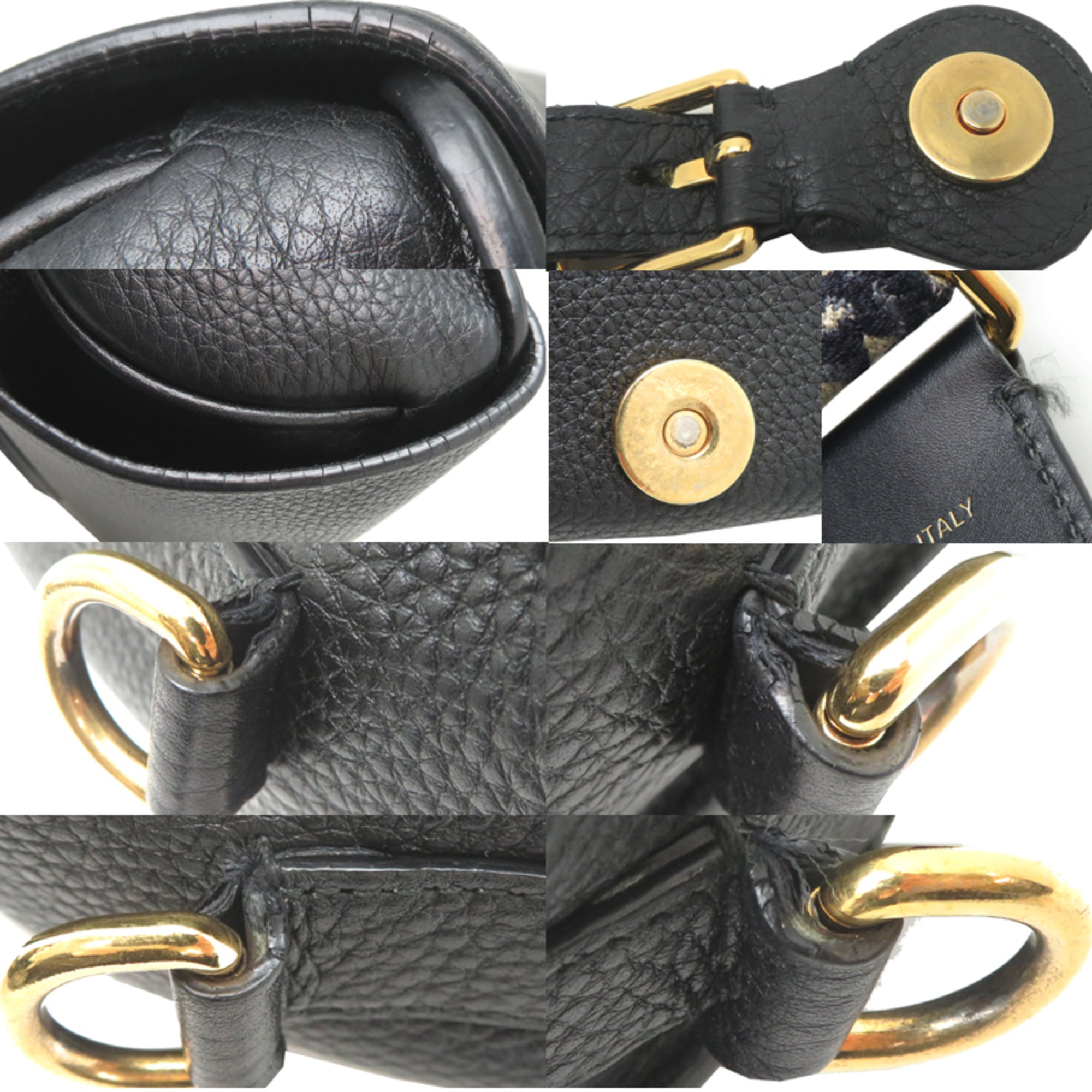 Christian Dior Black Leather Shoulder Bag (Pre-Owned)