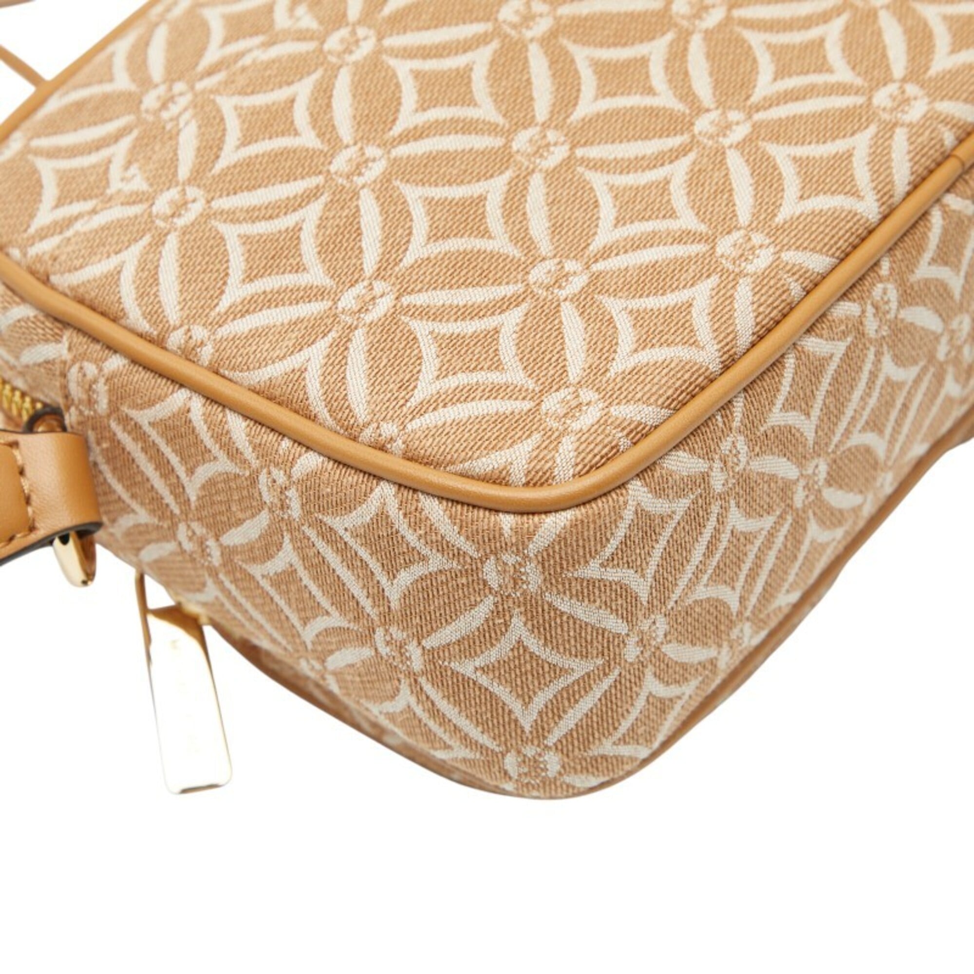 Michael Kors Brown Canvas Leather Pouch Shoulder Bag (Pre-Owned)