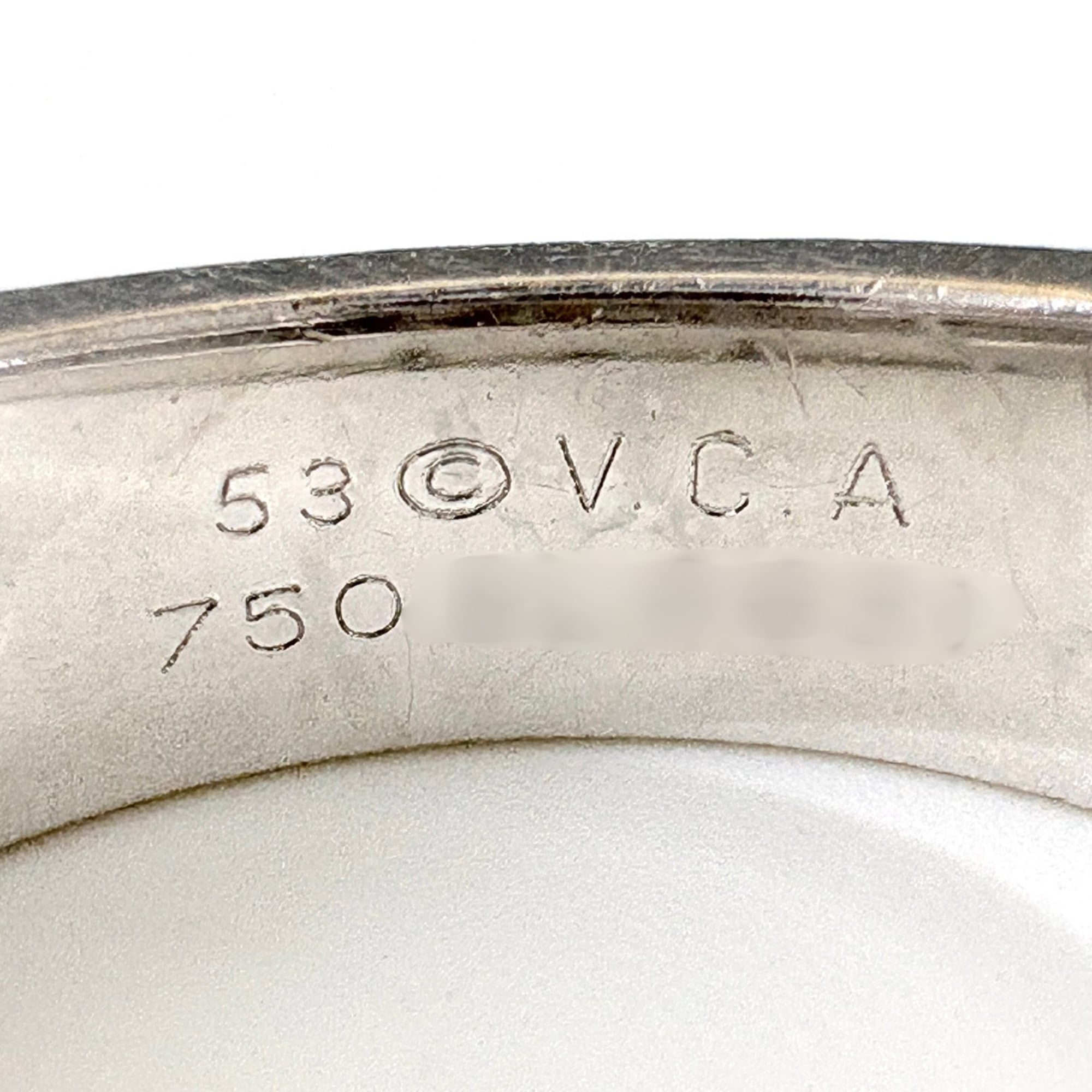 Van Cleef & Arpels Silver Band Ring (Pre-Owned)
