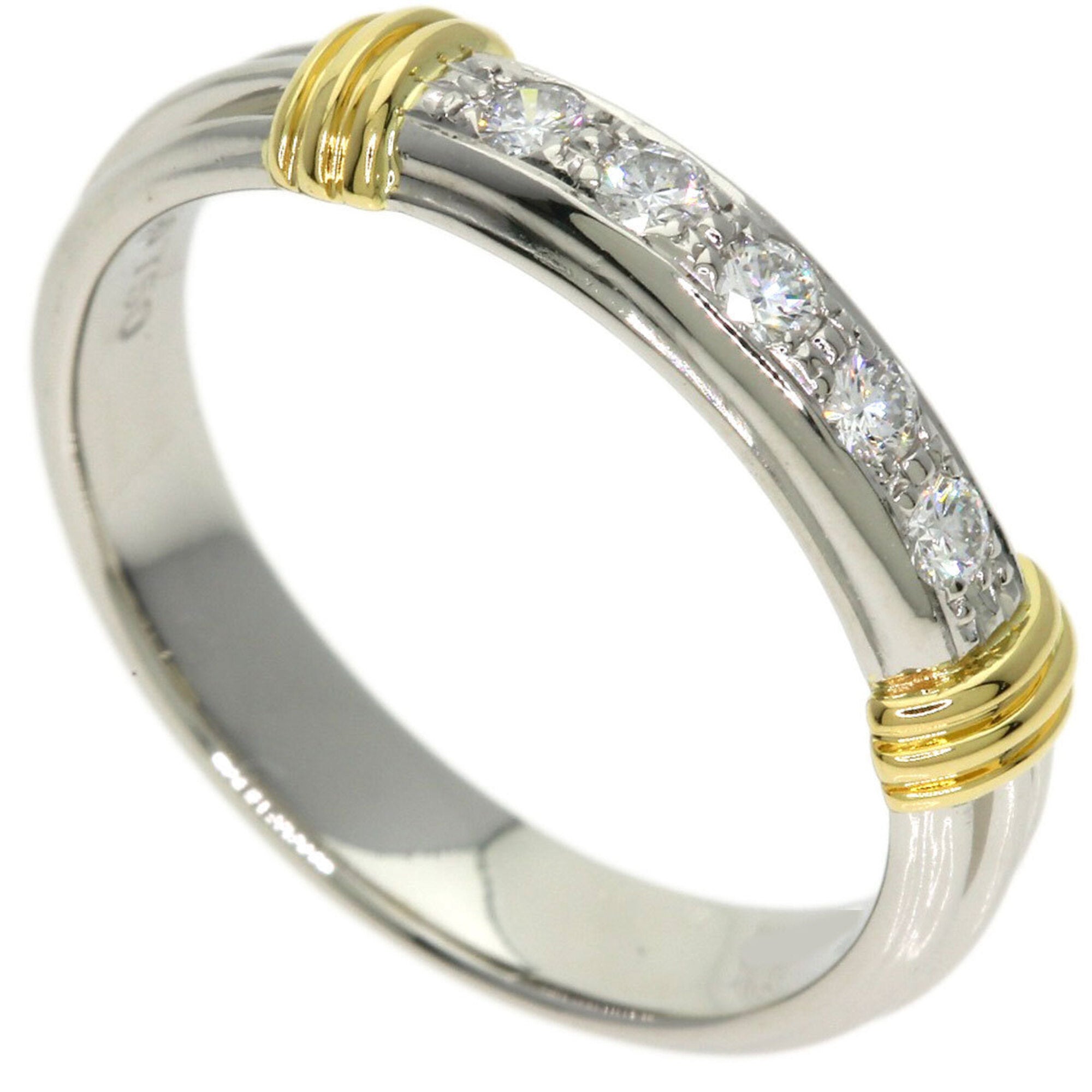 Christian Dior Yellow Gold (18K) Platinum 950 Band Ring (Pre-Owned)
