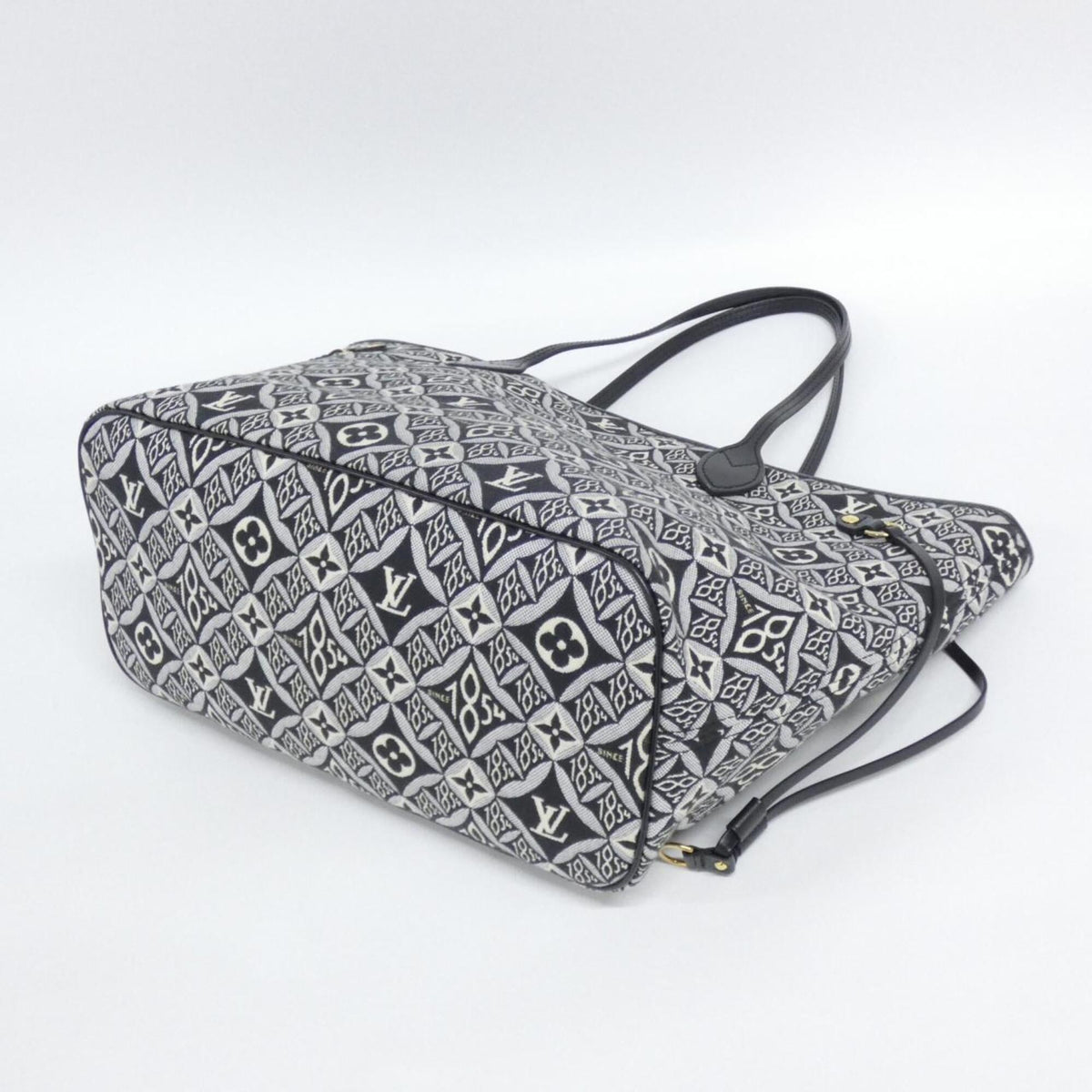 Louis Vuitton Gray Gris Jacquard Handbag (Pre-Owned)