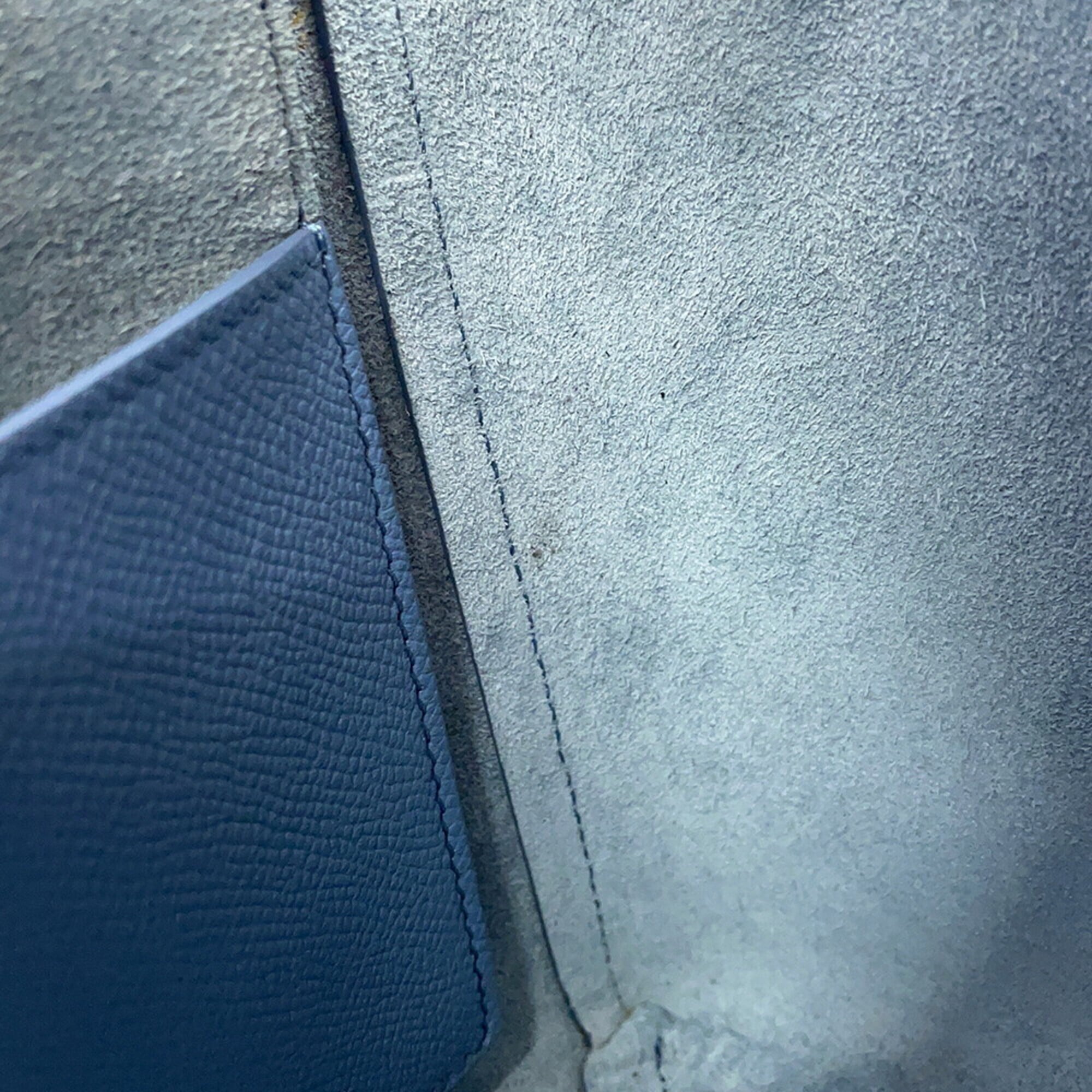 Celine Blue Leather Handbag Shoulder Bag (Pre-Owned)