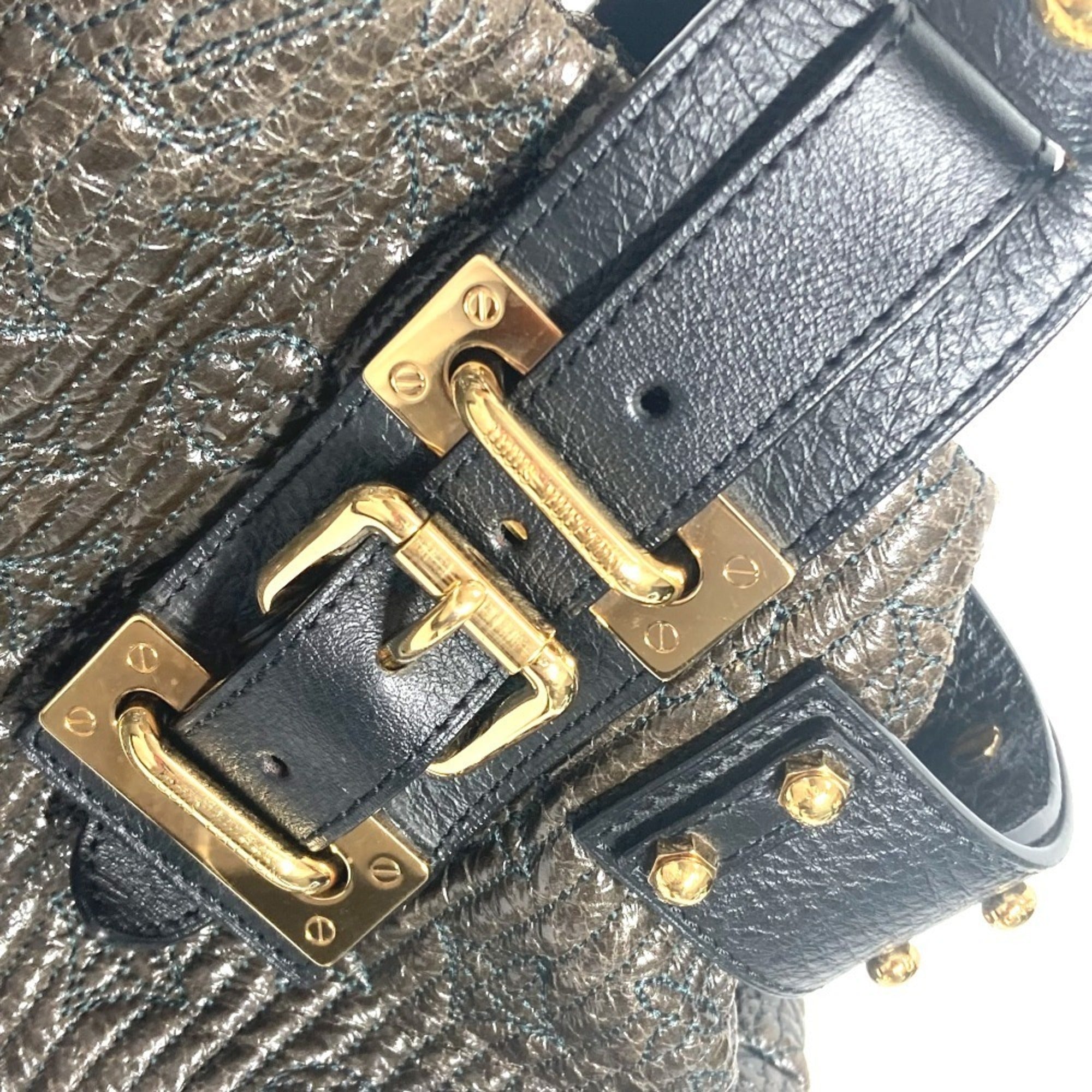 Louis Vuitton Black Noir Handbag Shoulder Bag Tote Bag (Pre-Owned)
