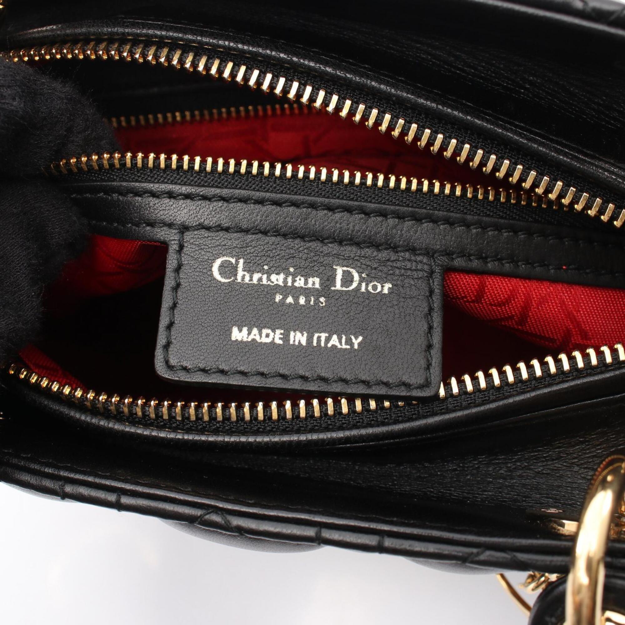 Christian Dior Black Leather Handbag (Pre-Owned)