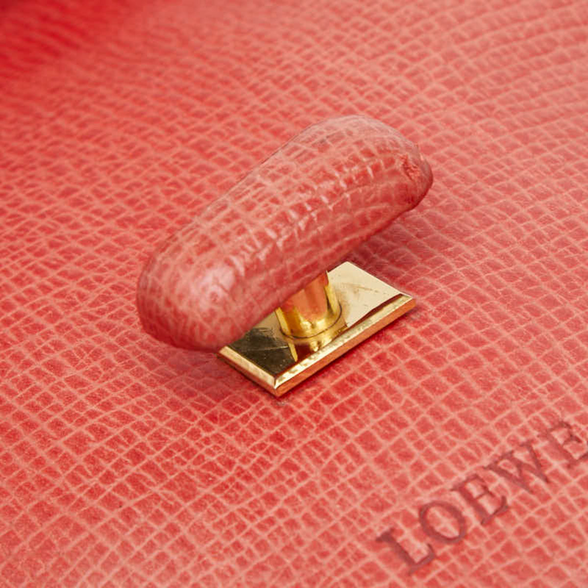 Loewe Red Color Leather Backpack (Pre-Owned)