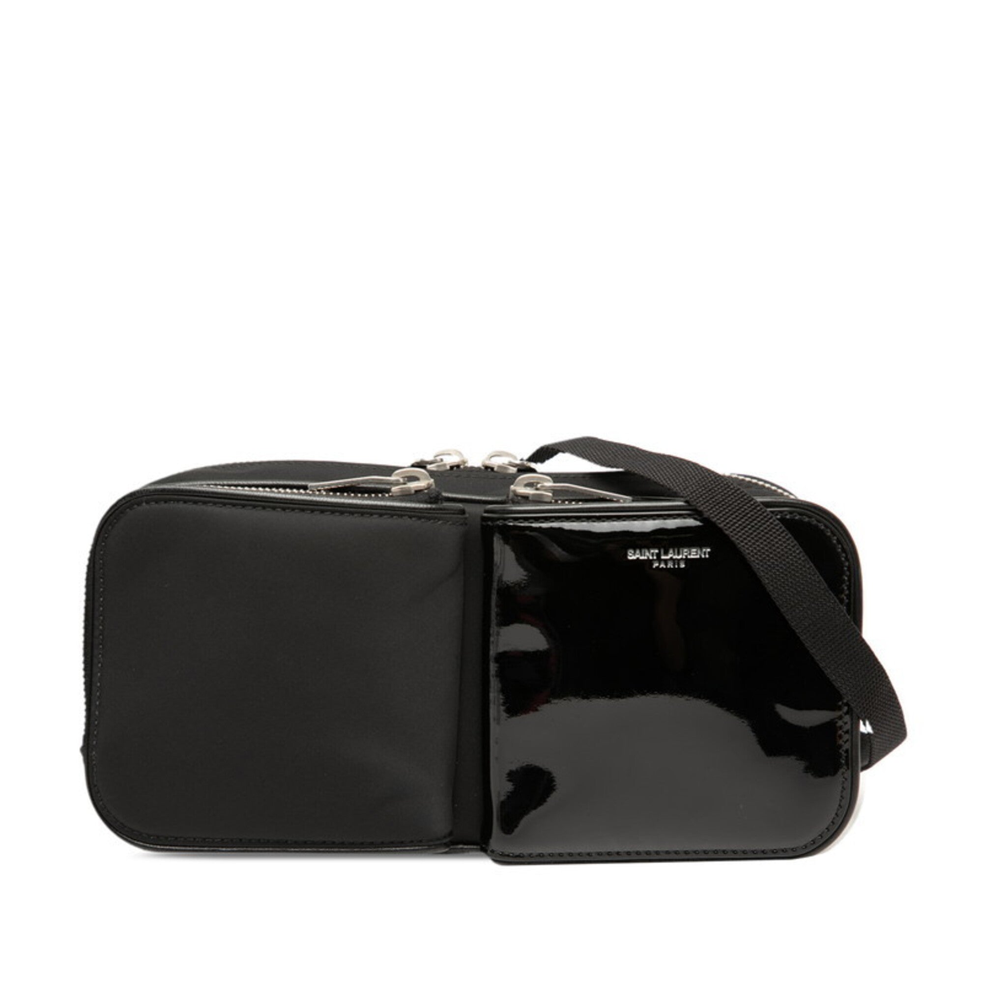 Saint Laurent Black Nylon Patent Leather Shoulder Bag (Pre-Owned)