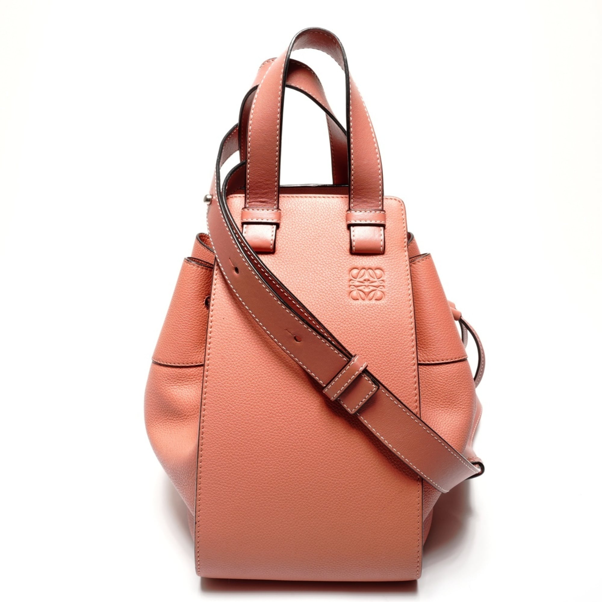 Loewe Hammock Pink Leather Shoulder Bag (Pre-Owned)