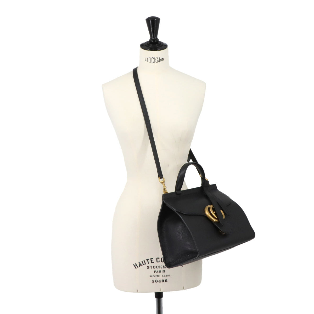 Gucci Black Leather Handbag (Pre-Owned)