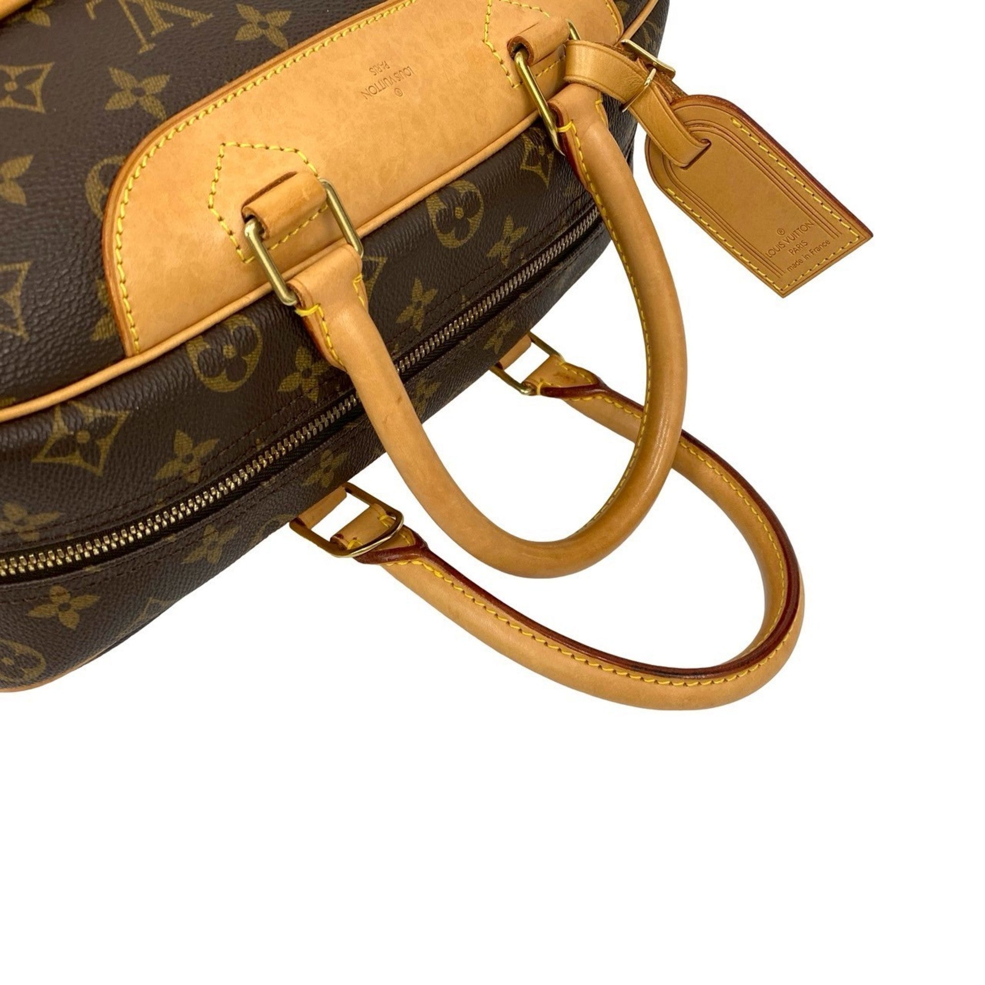 Louis Vuitton Brown Leather Pvc Boston Bag Handbag (Pre-Owned)