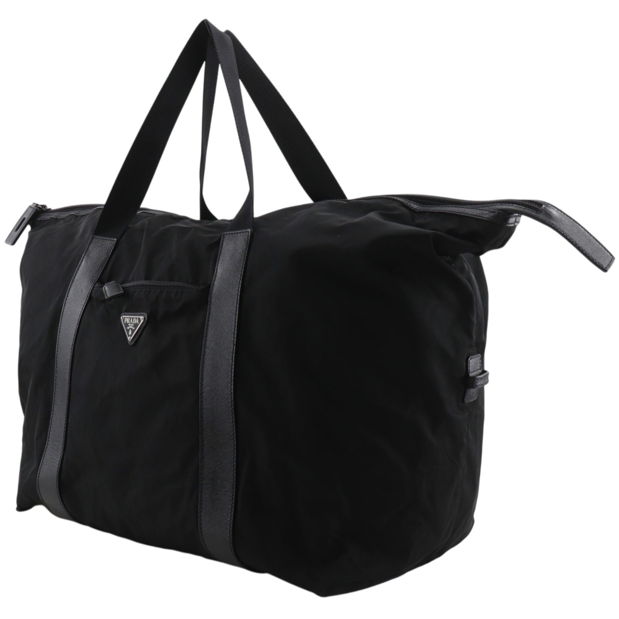 Prada Black Nylon Boston Bag (Pre-Owned)