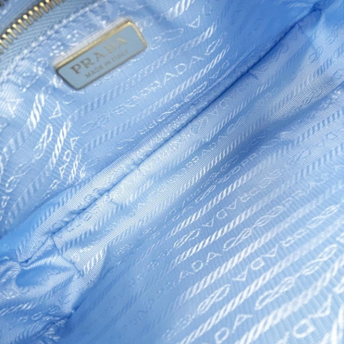 Prada Blue Nylon Handbag (Pre-Owned)