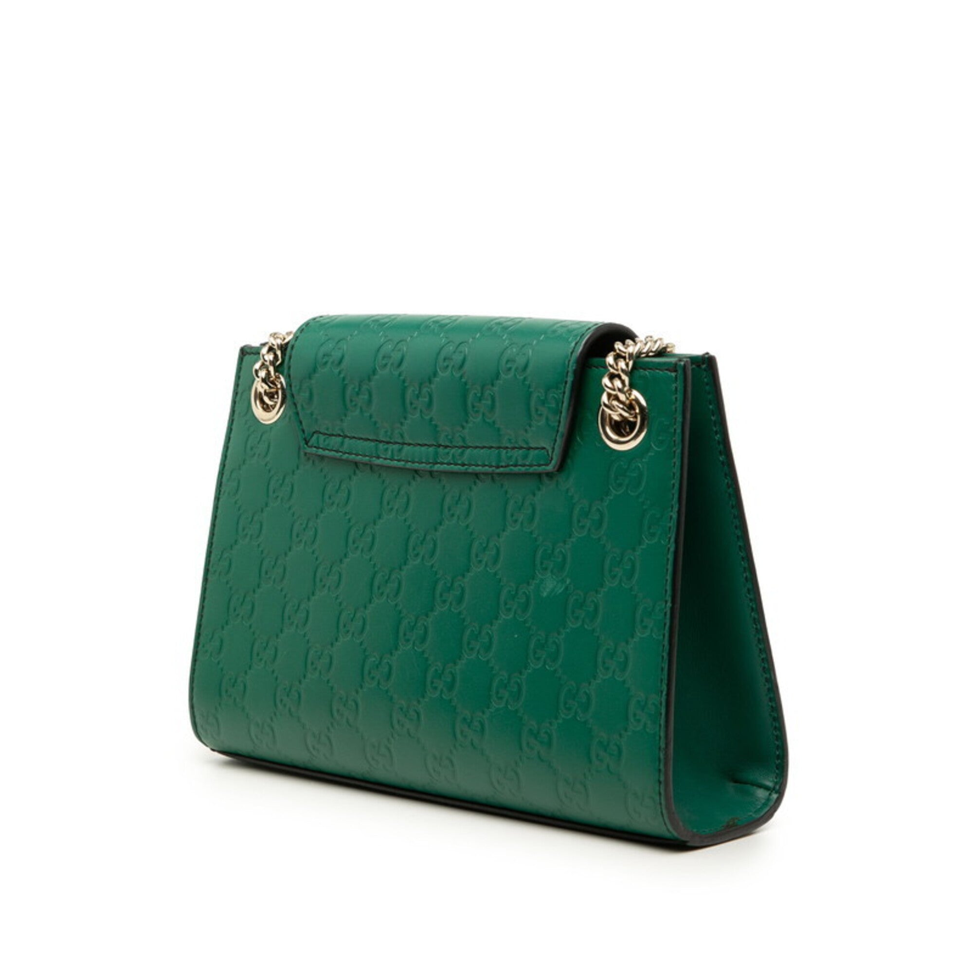 Gucci Green Leather Shoulder Bag (Pre-Owned)