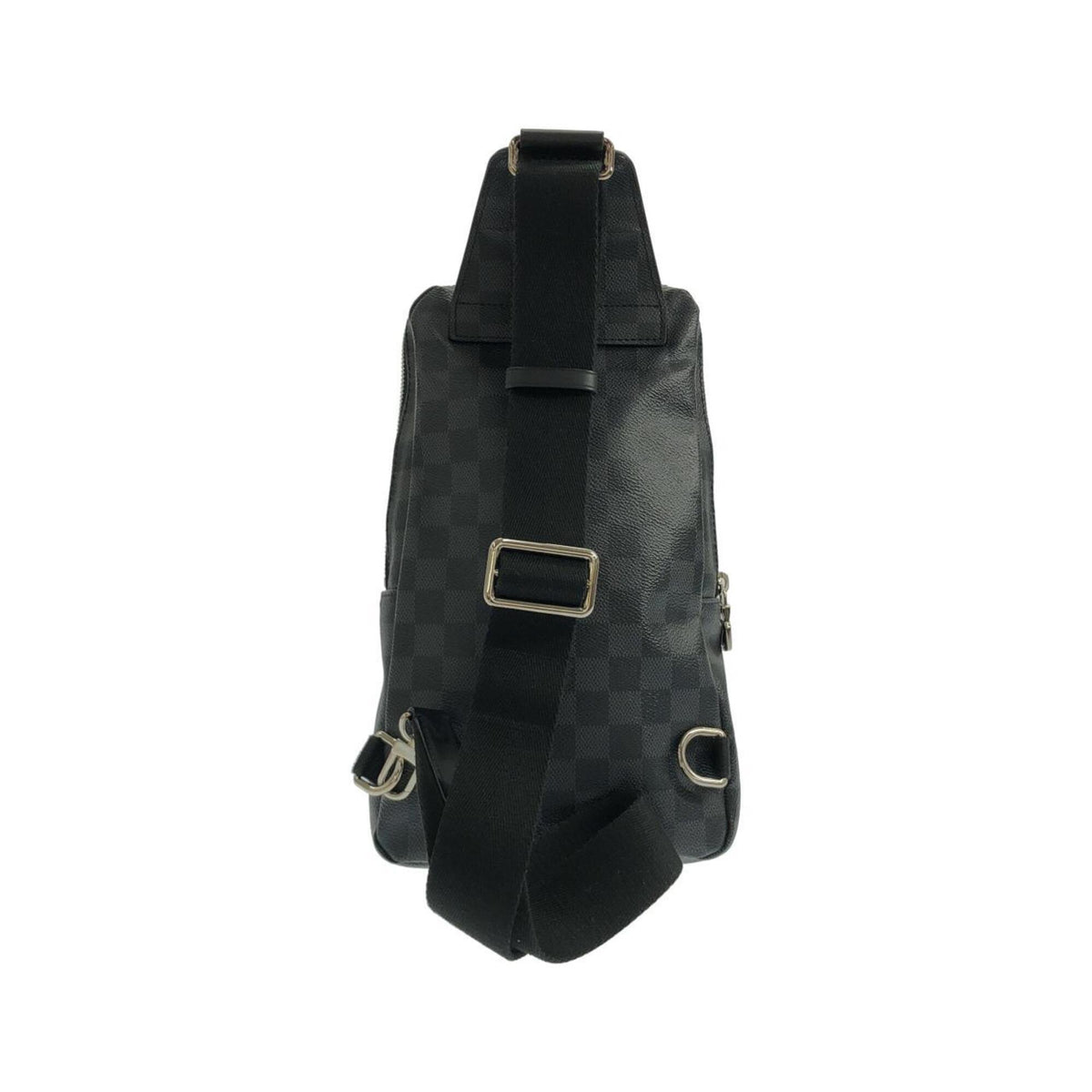 Louis Vuitton Dark Gray Graphite Coated Canvas Shoulder Bag (Pre-Owned)