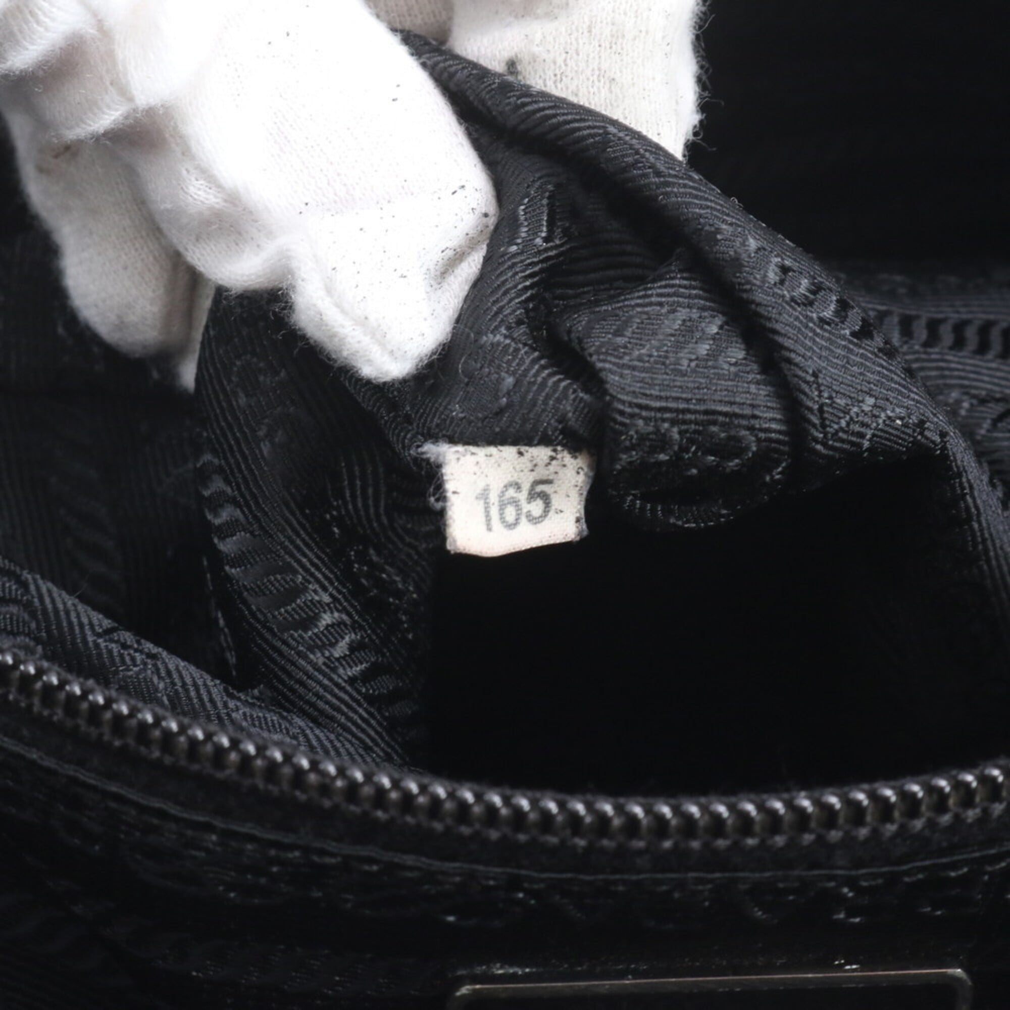 Prada Black Nylon Leather Shoulder Bag (Pre-Owned)