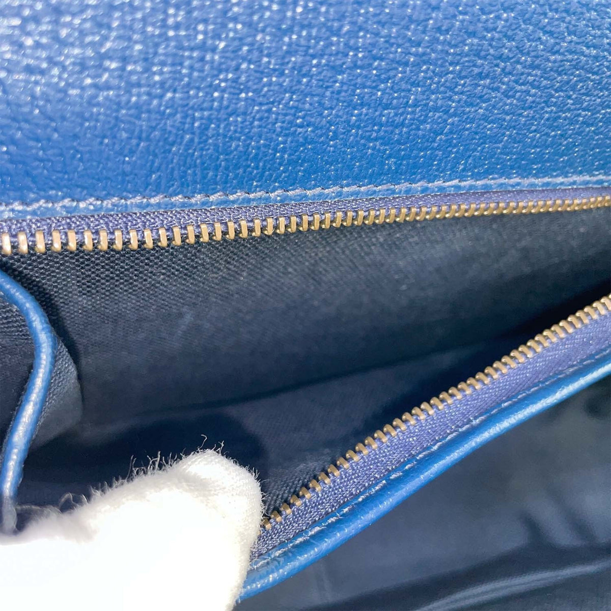 Gucci Blue Pvc Leather Handbag (Pre-Owned)