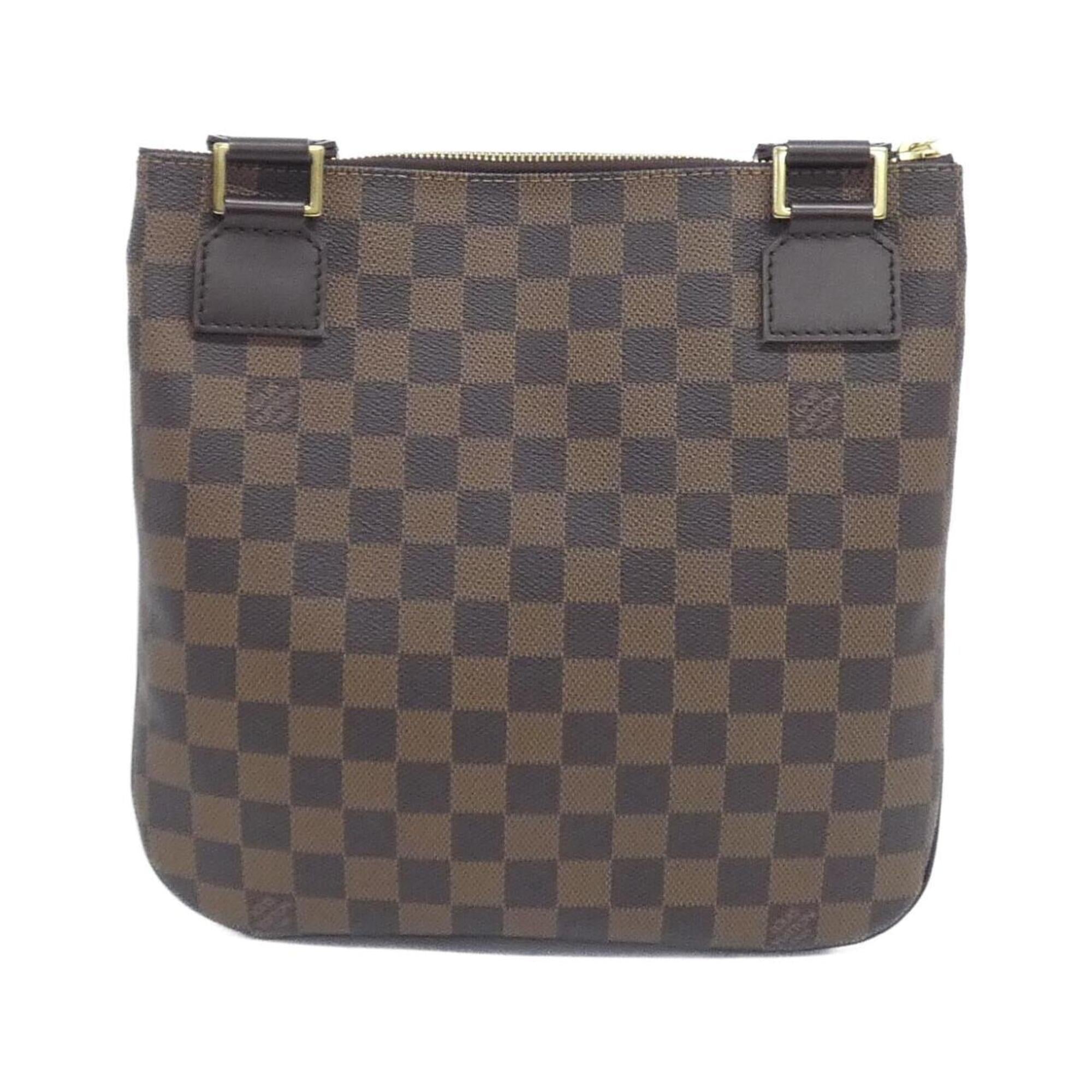 Louis Vuitton Ebene Coated Canvas Pochette Shoulder Bag (Pre-Owned)