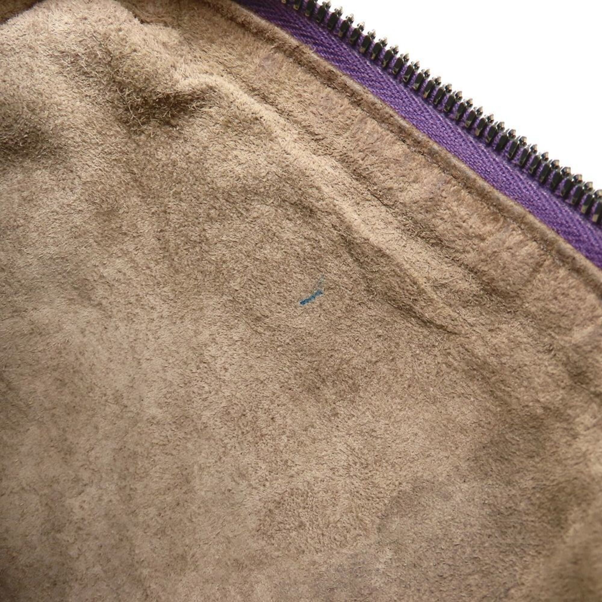 Bottega Veneta Purple Leather Shoulder Bag (Pre-Owned)