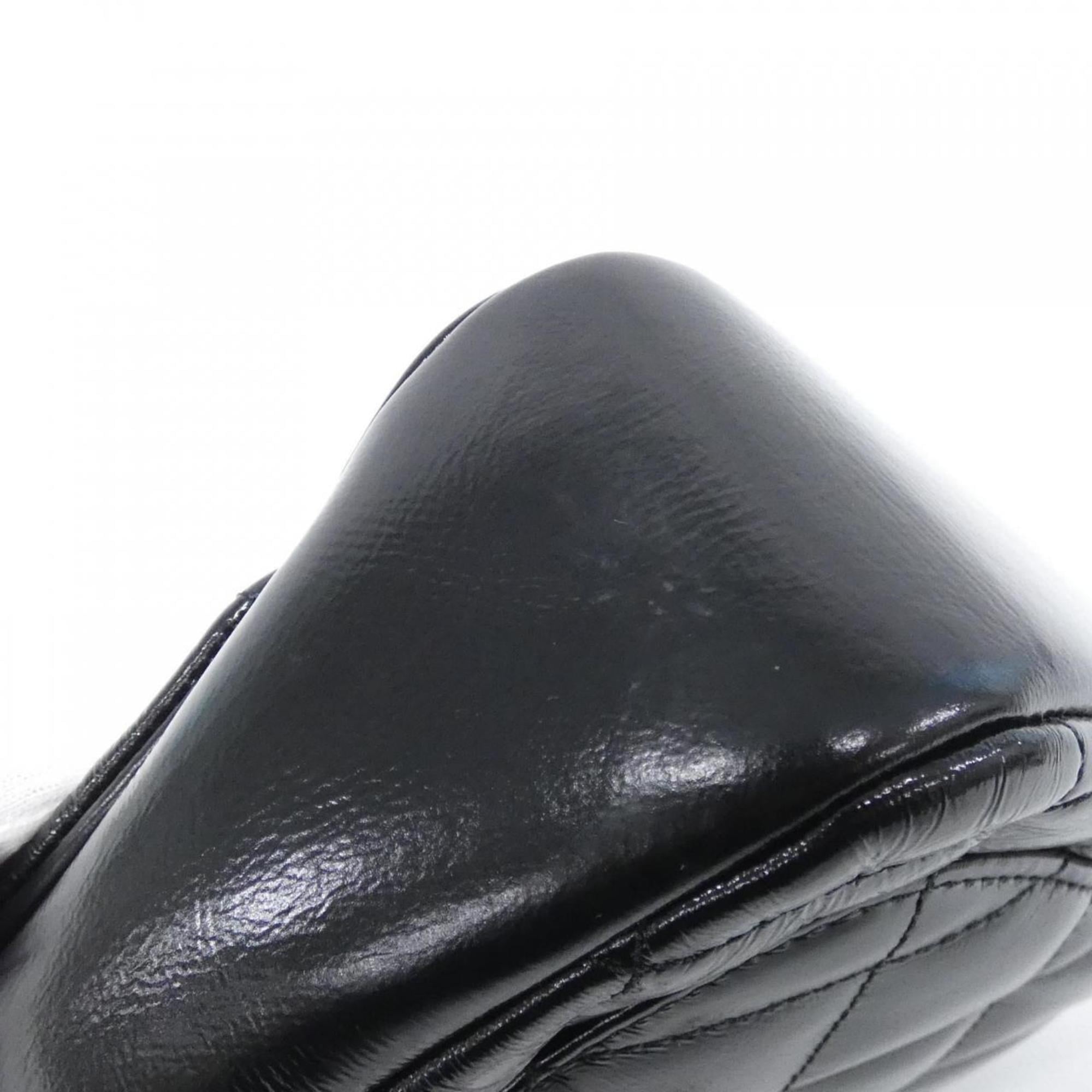 Chanel Black Leather Handbag (Pre-Owned)
