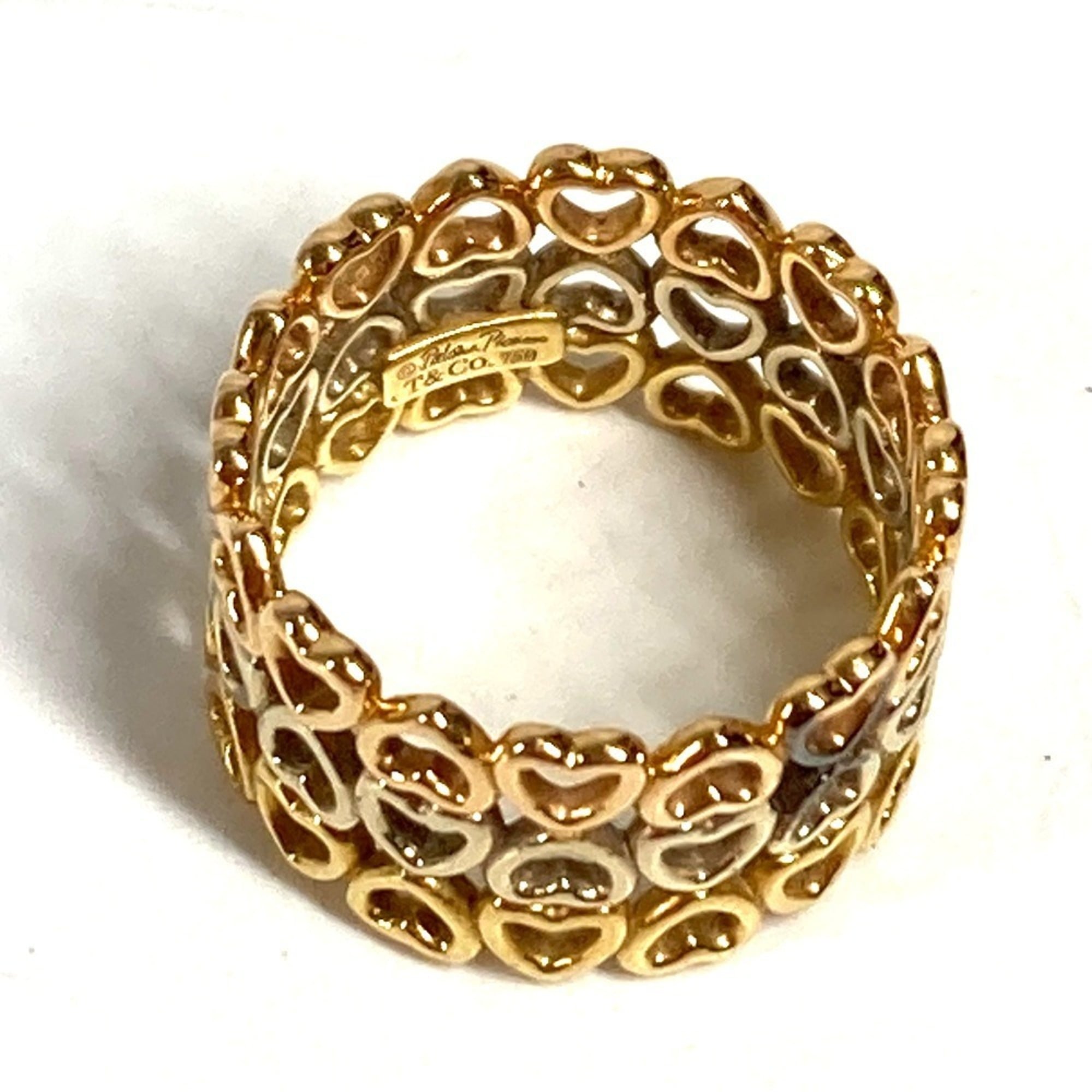 Tiffany Gold Silver Pink Gold Gold (18K) Band Ring (Pre-Owned)