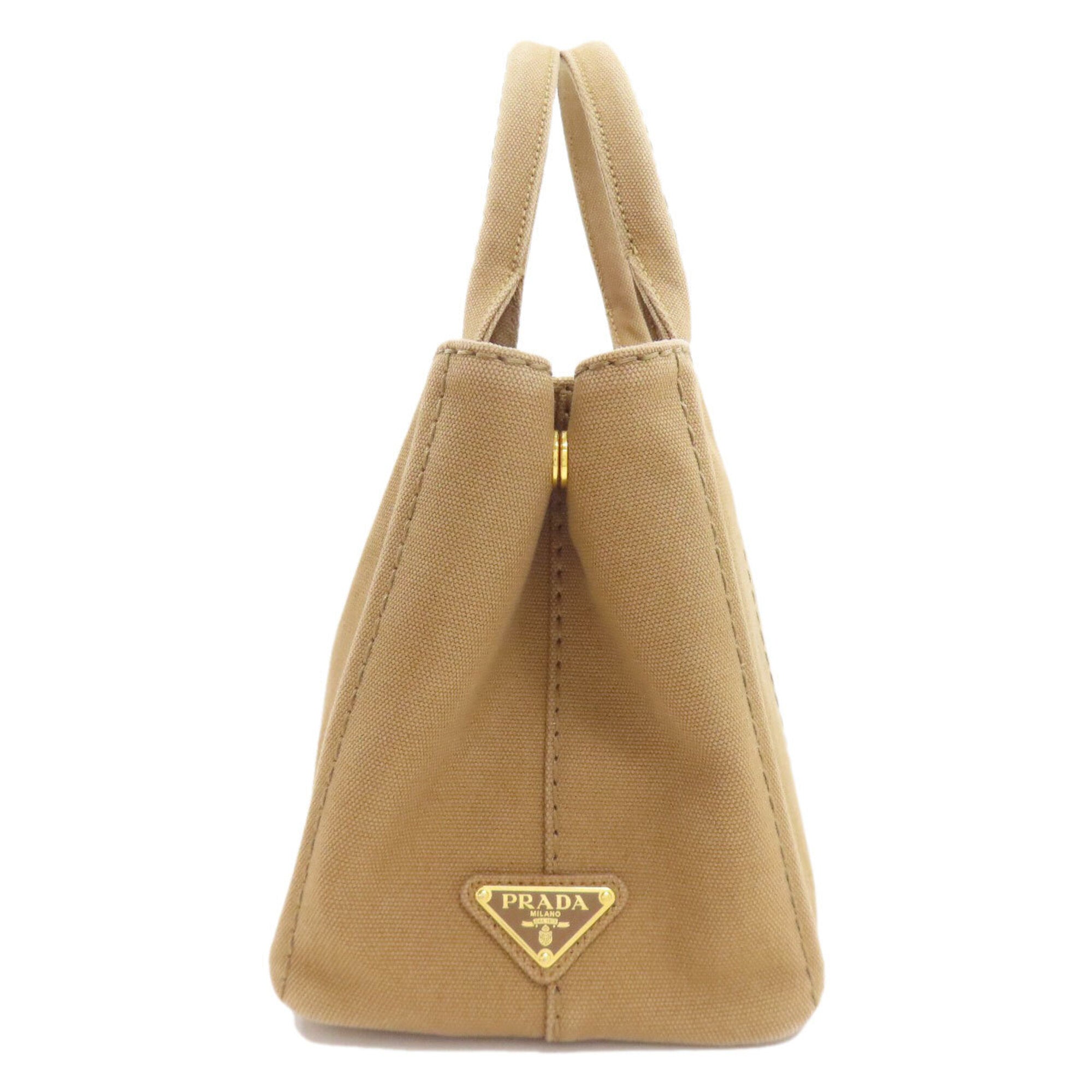 Prada Brown Canvas Handbag (Pre-Owned)