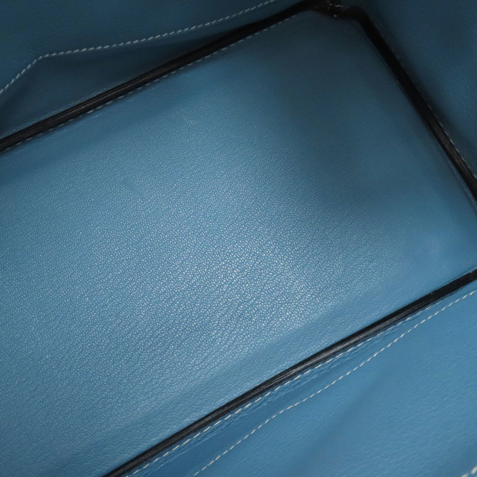 Hermes Blue Jean Epsom Leather Handbag (Pre-Owned)
