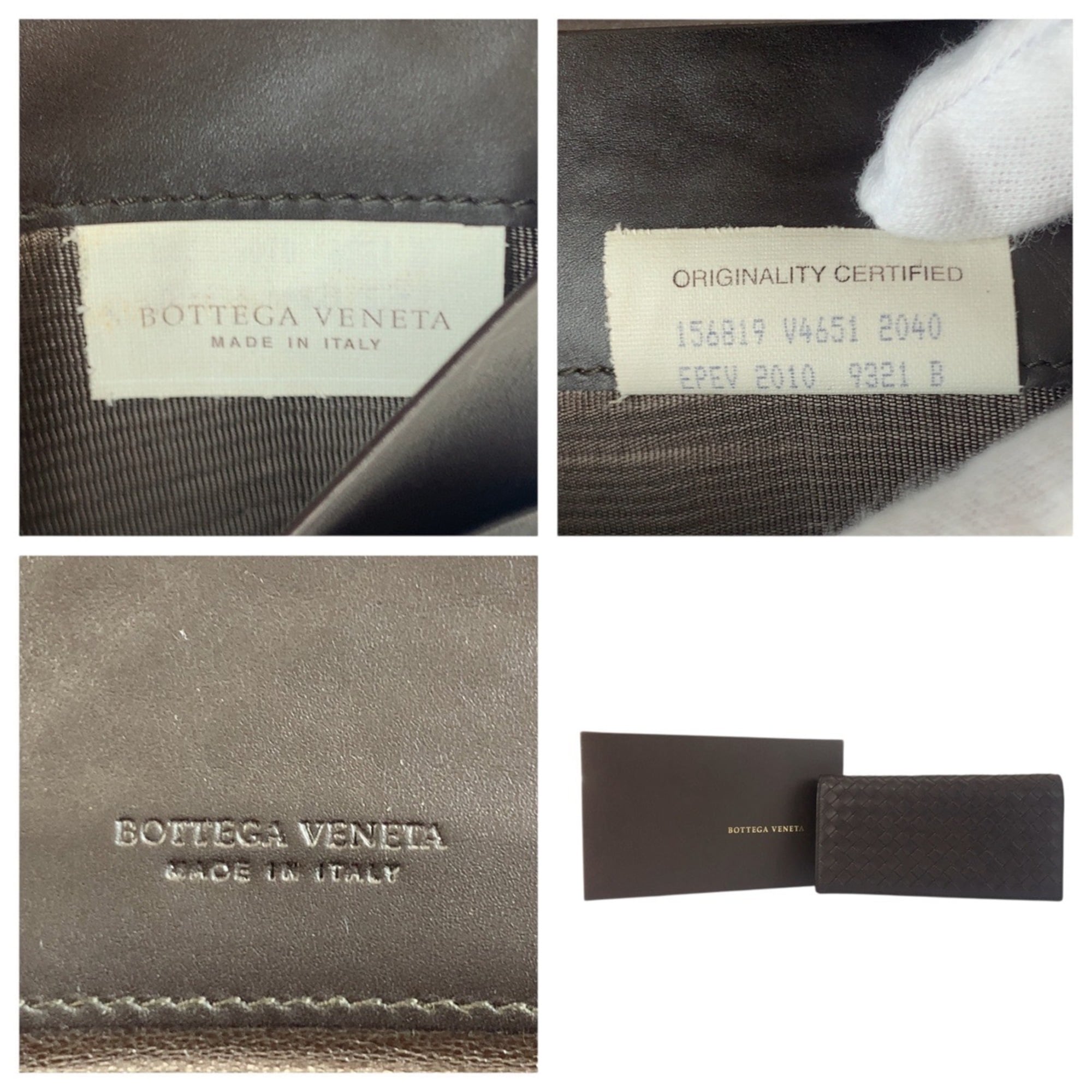 Bottega Veneta Brown Leather Long Wallet (Bi-Fold) (Pre-Owned)