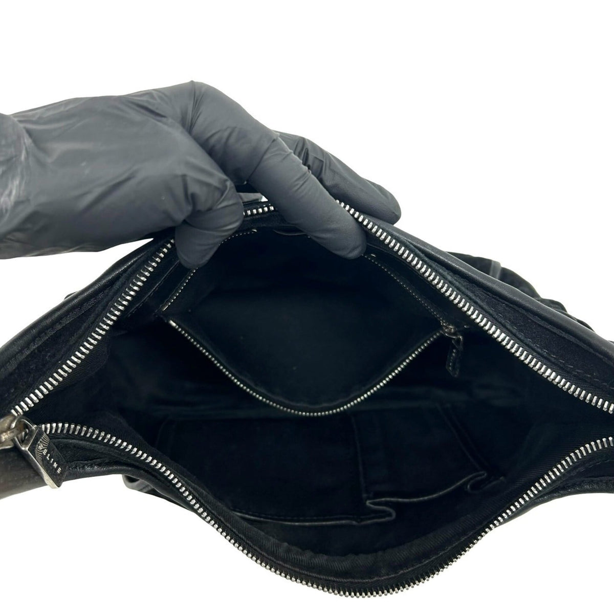 Celine Black Cord Leather Shoulder Bag (Pre-Owned)