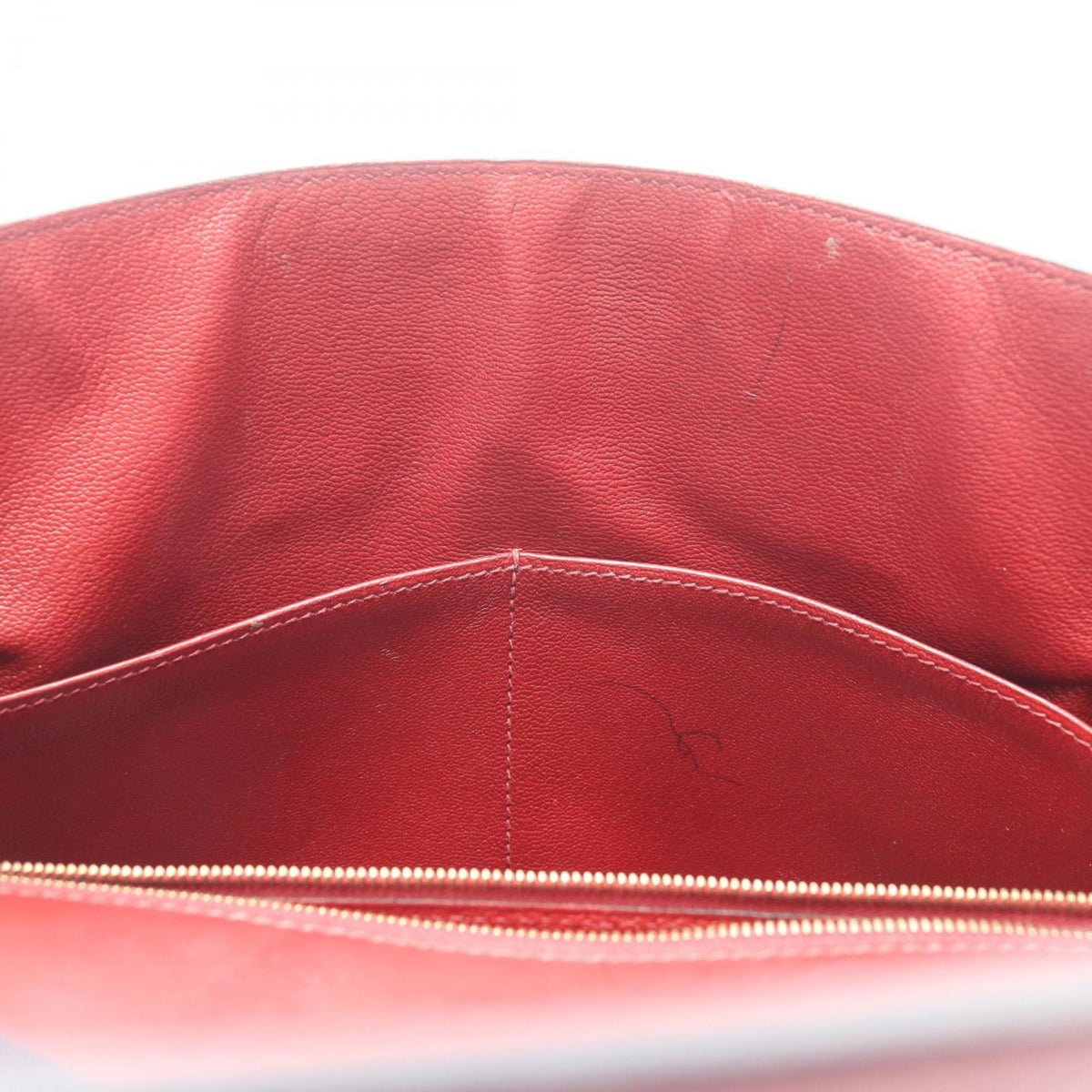 Hermes Bordeaux Vibrato Leather Leather Handbag (Pre-Owned)