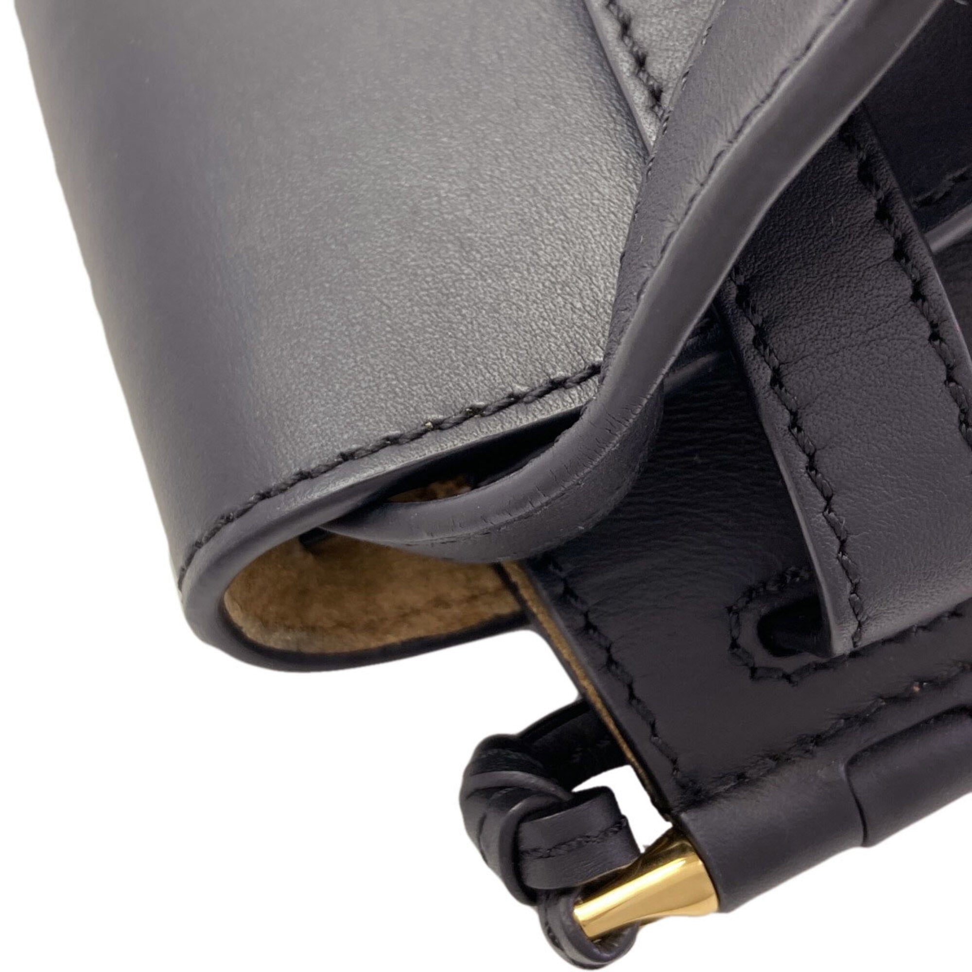 Loewe Black Leather Shoulder Bag (Pre-Owned)