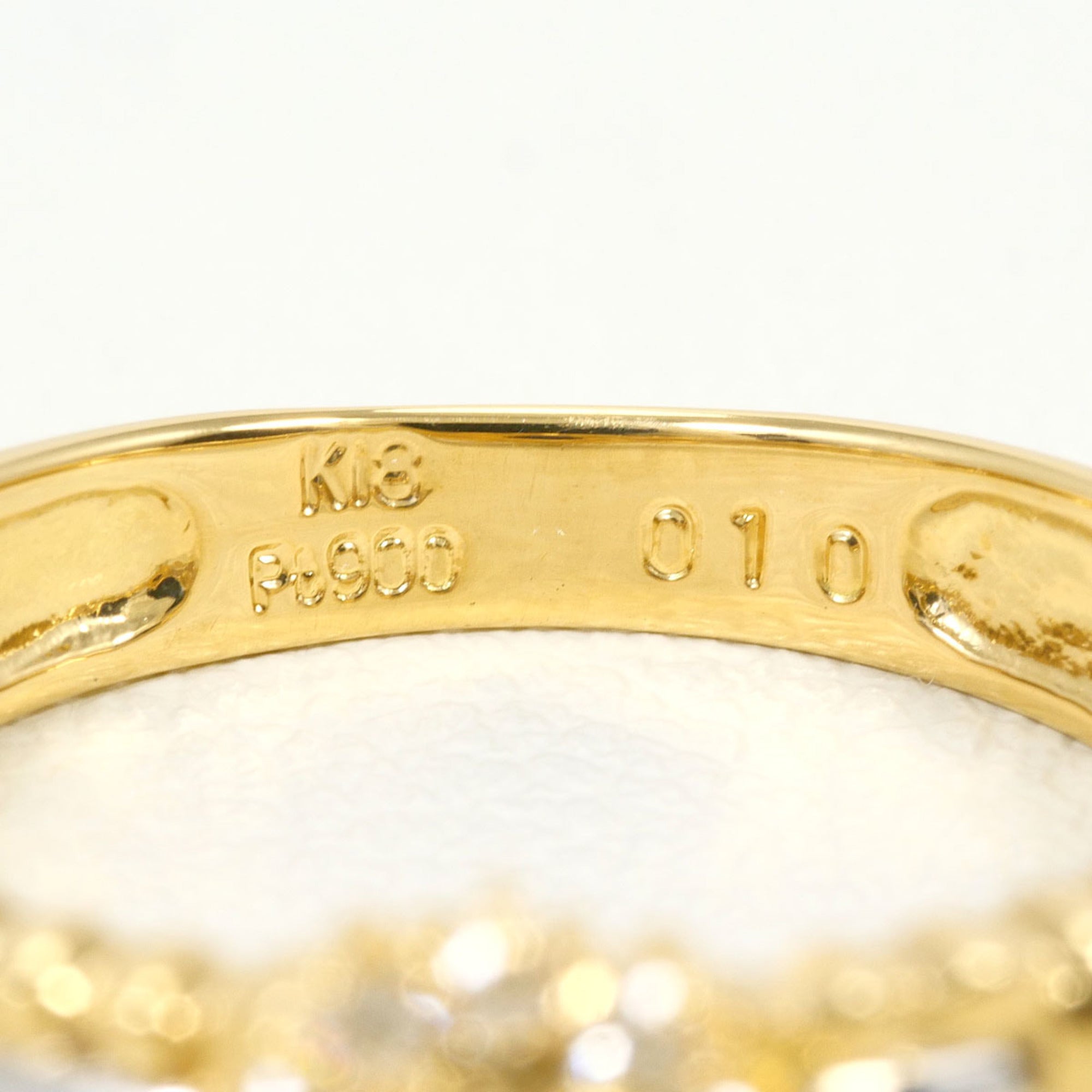 Unbranded Platinum Yellow Gold Yellow Gold (18K) Platinum 900 Band Ring (Pre-Owned)
