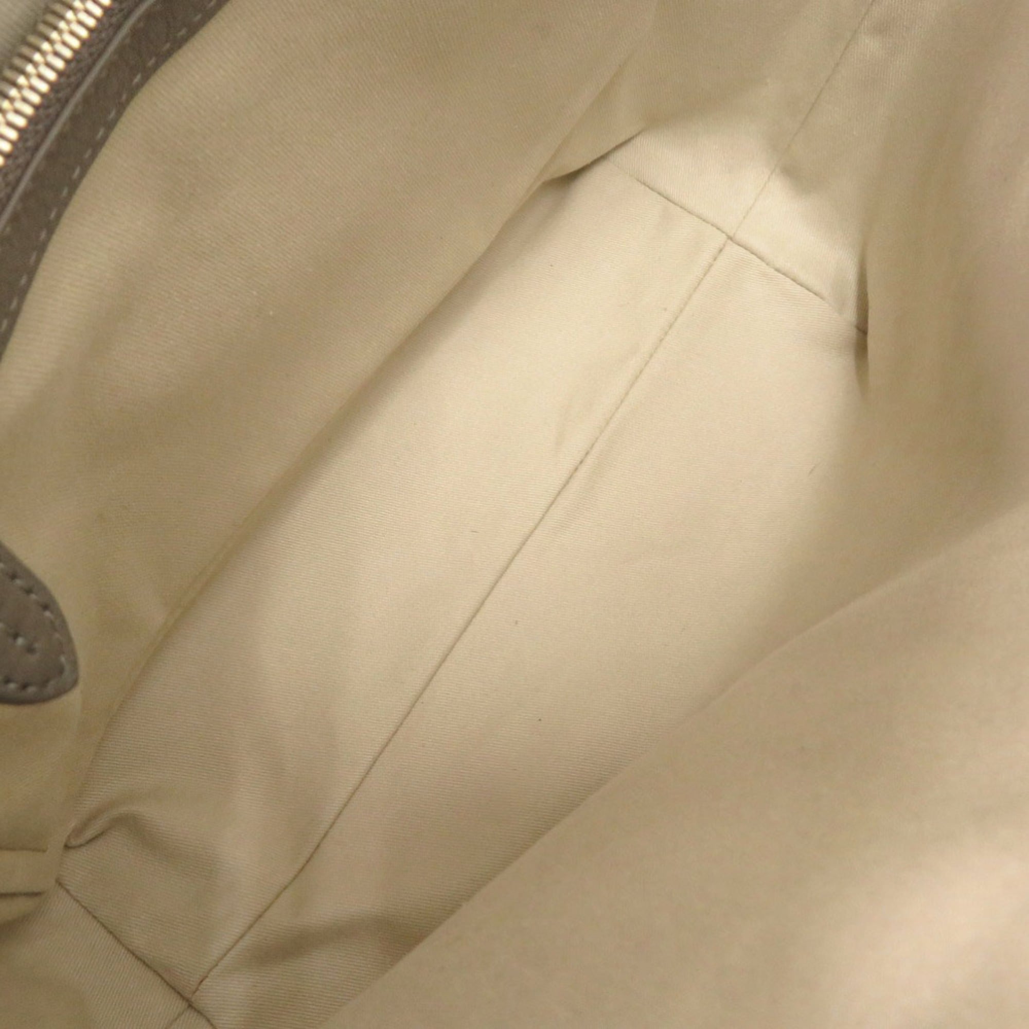 Bally Grayish Leather Tote Bag (Pre-Owned)