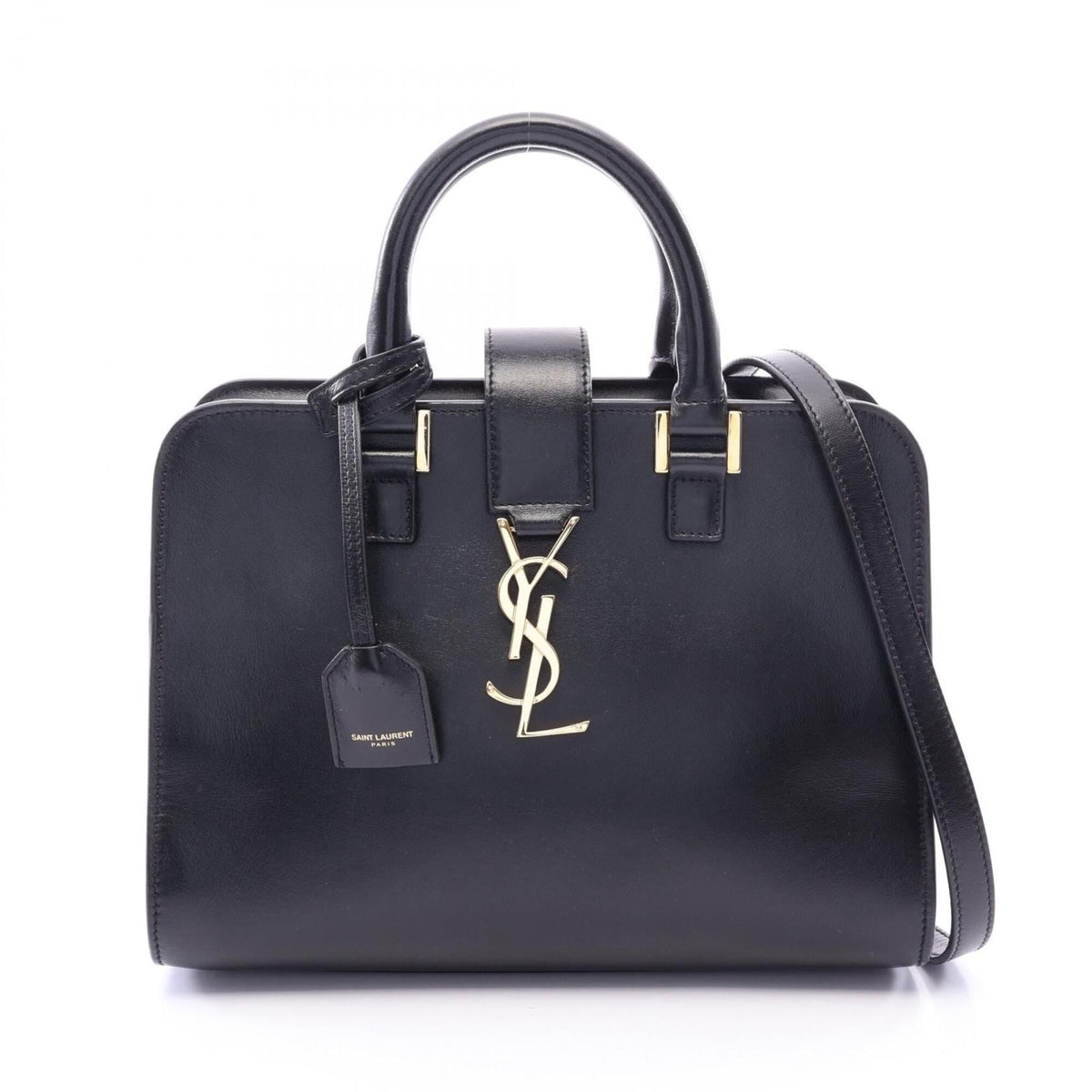 Yves Saint Laurent Black Leather Handbag (Pre-Owned)