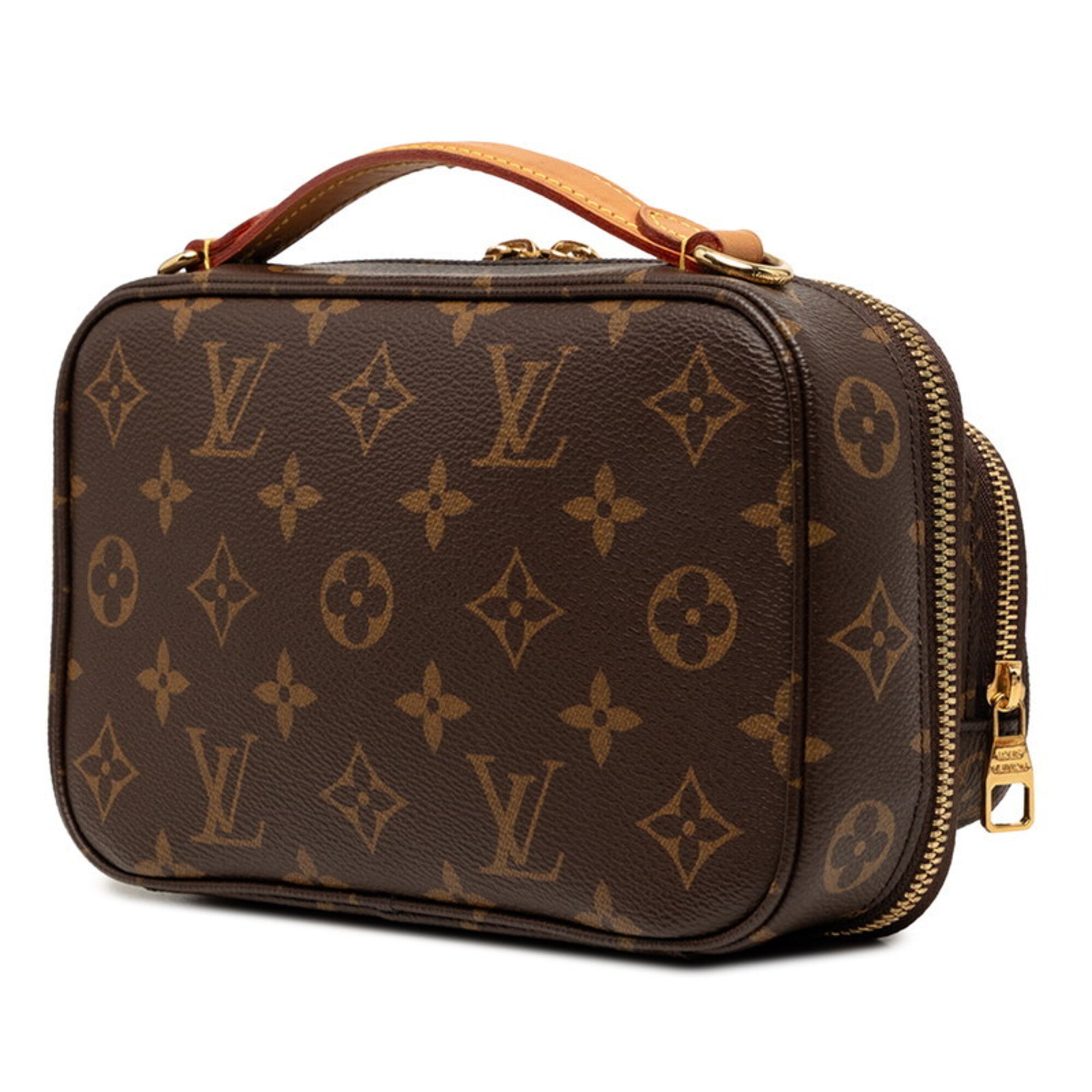 Louis Vuitton Brown Pvc Leather Handbag Shoulder Bag (Pre-Owned)