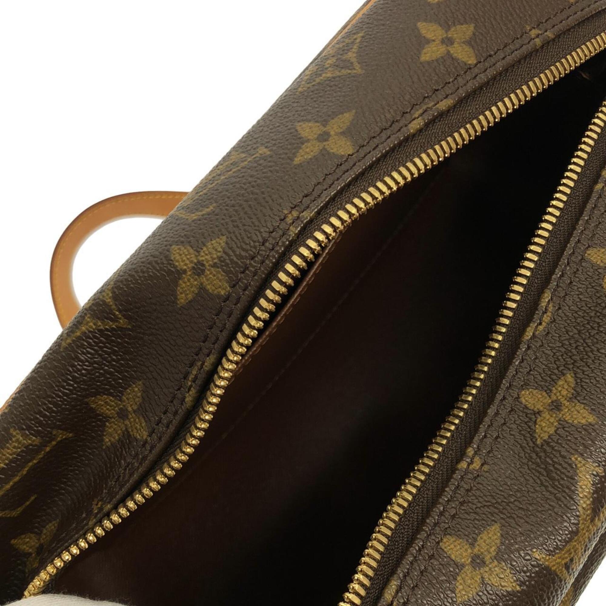 Louis Vuitton Marron Coated Canvas Shoulder Bag (Pre-Owned)