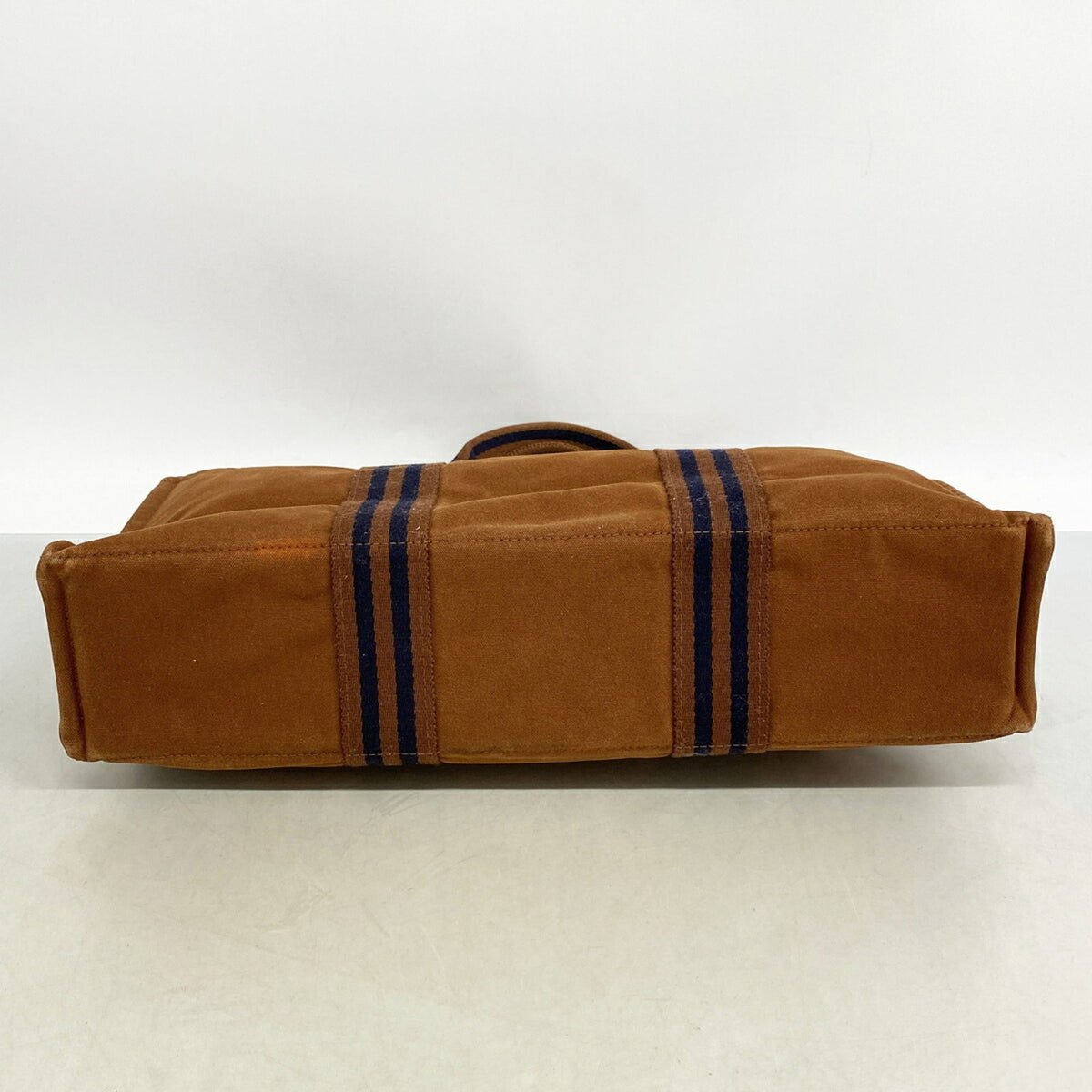 Hermes Brown Canvas Tote Bag (Pre-Owned)