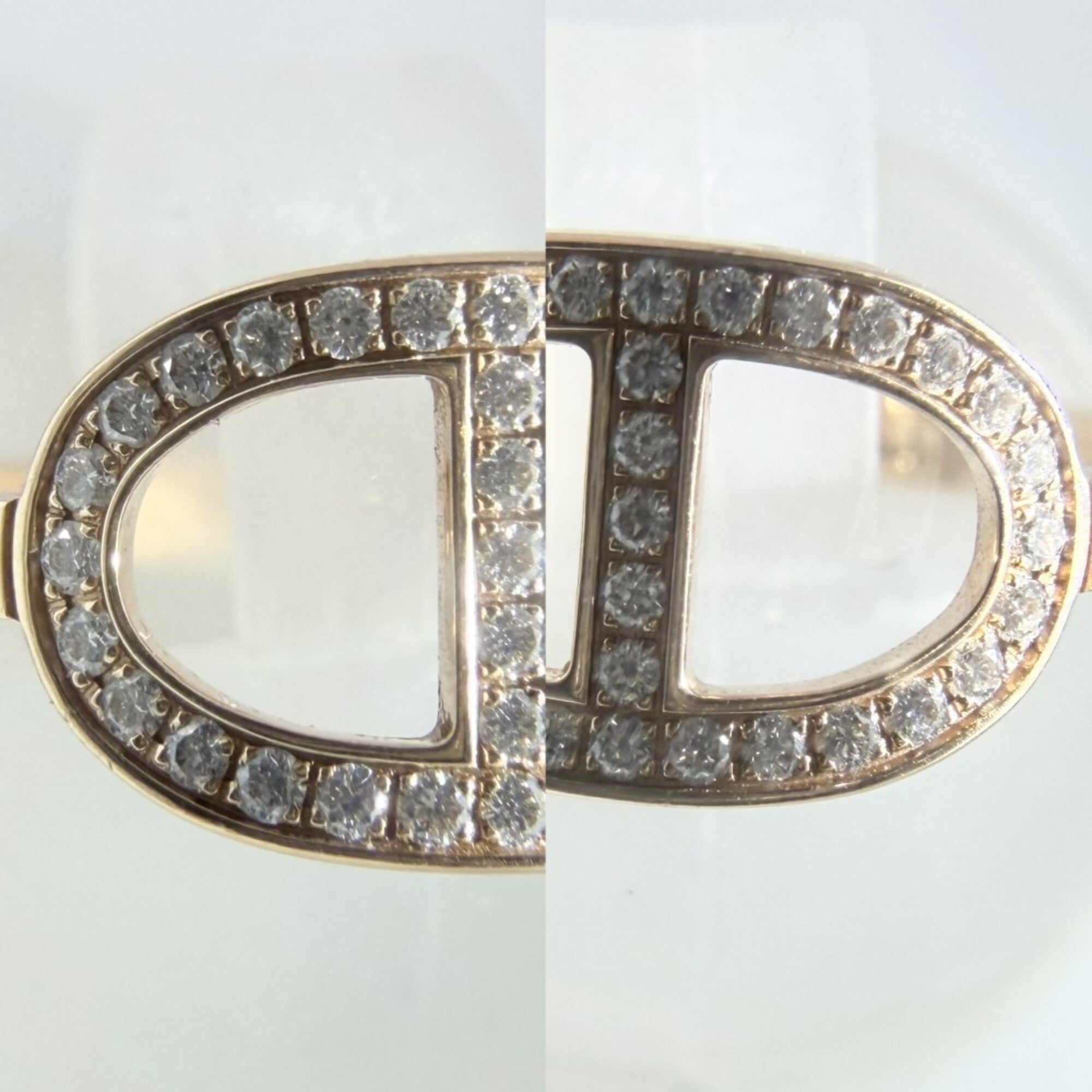 Hermes Pink Gold (18K) Band Ring (Pre-Owned)