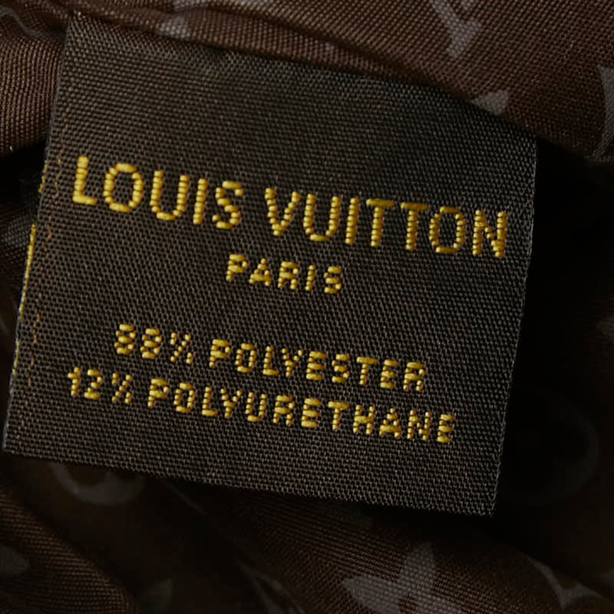 Louis Vuitton Beige Gray Gray Beige Polyester Elastane Handbag Pouch (Pre-Owned)