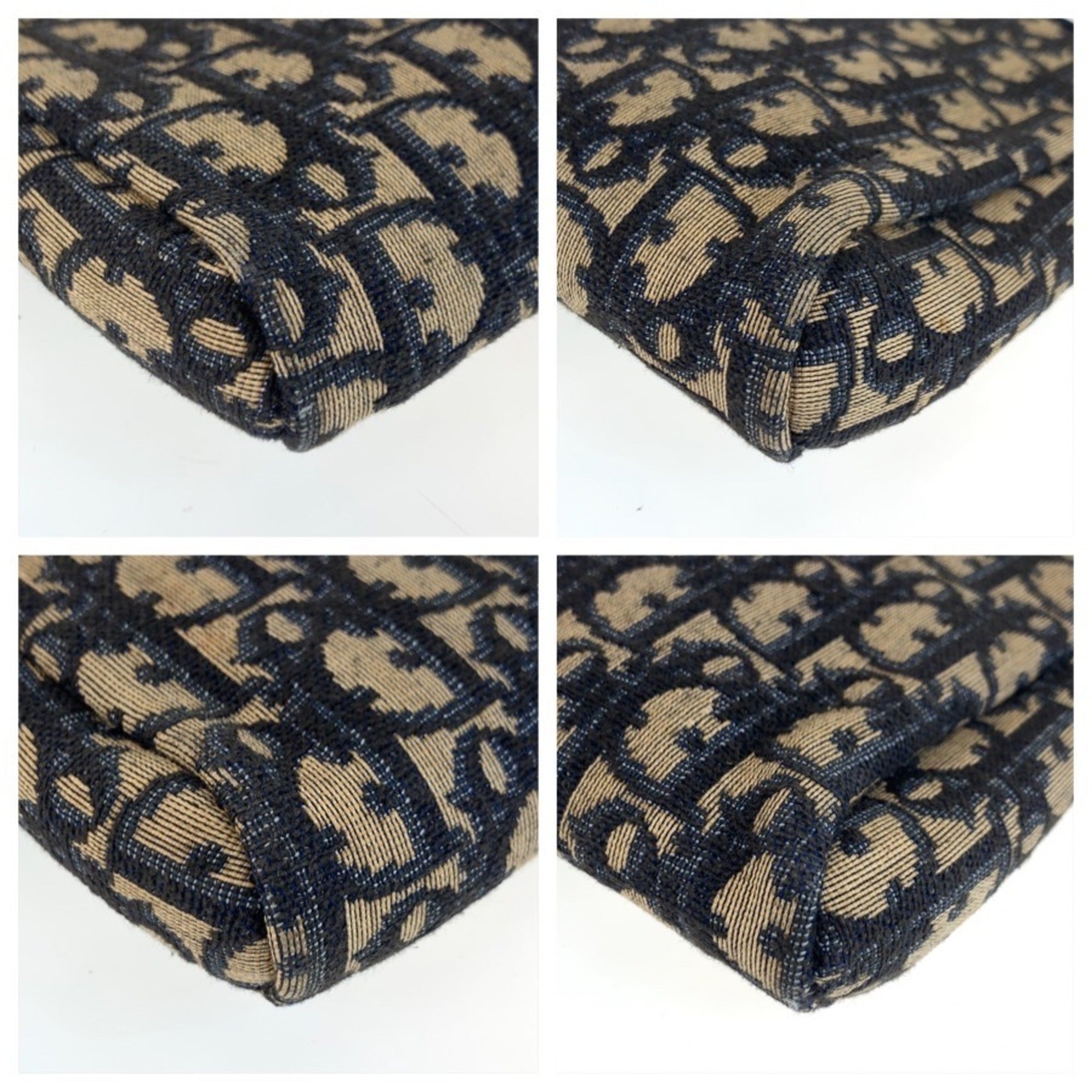 Christian Dior Navy Trotter Clutch Bag Pouch (Pre-Owned)