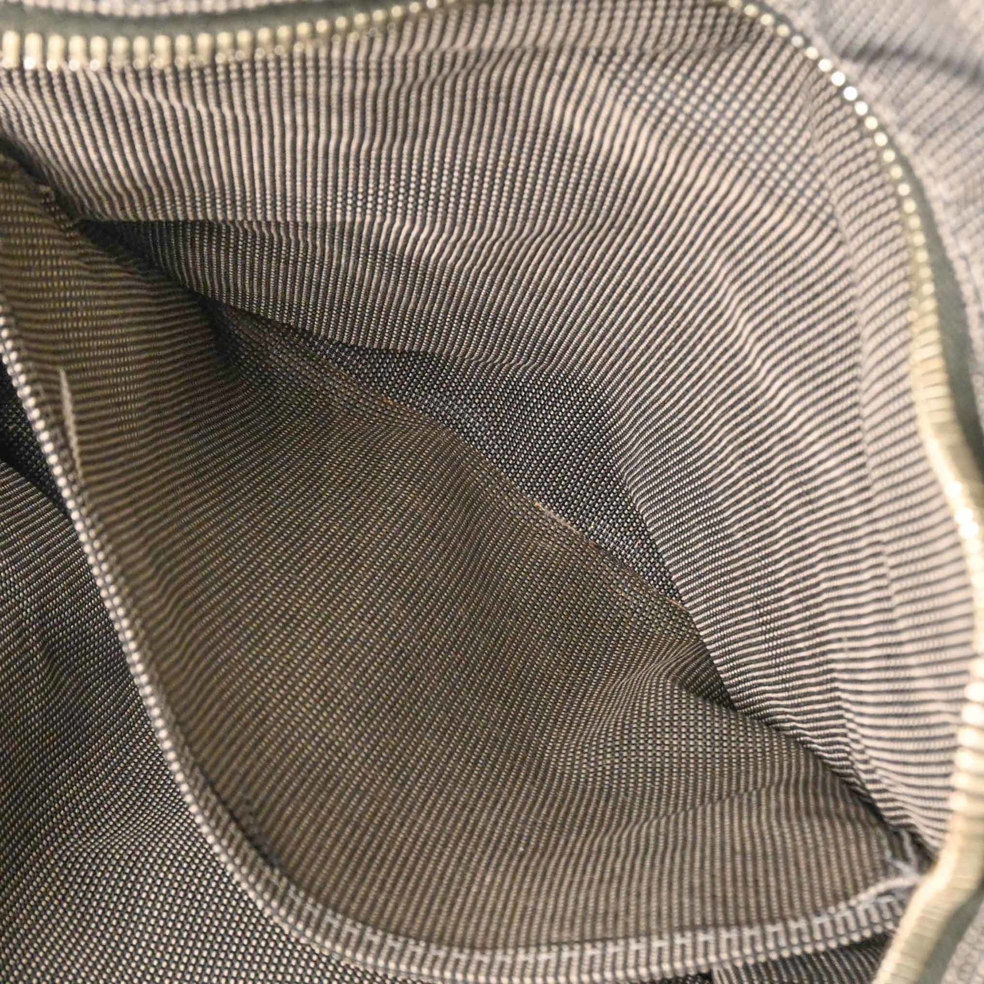 Hermes Her Line Gray Nylon Canvas Backpack (Pre-Owned)