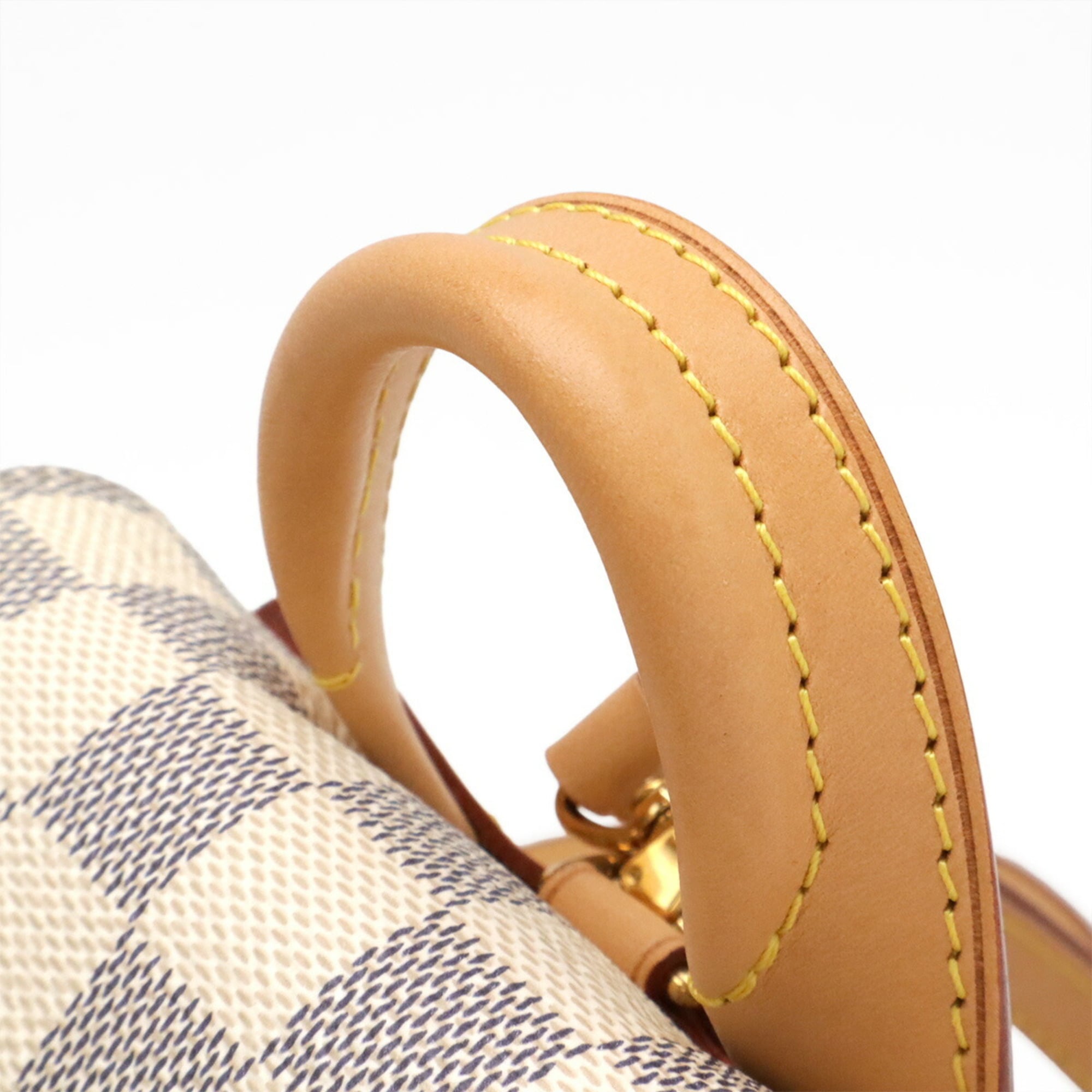 Louis Vuitton Ivory Damier Azur Canvas Pvc Coated Canvas Backpack Shoulder Bag (Pre-Owned)