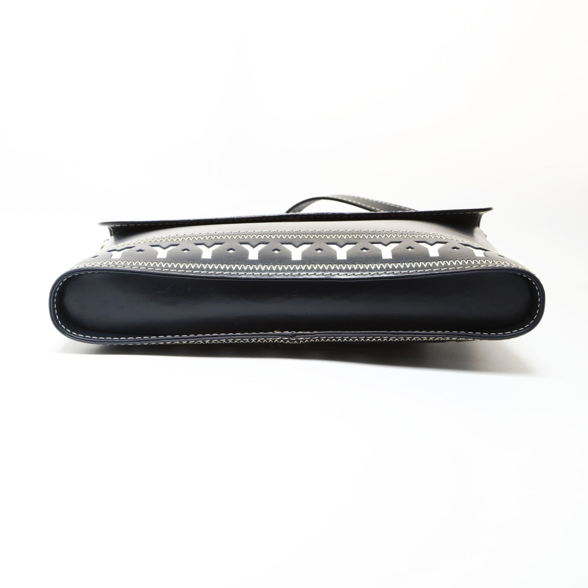 Yves Saint Laurent Navy Leather Shoulder Bag (Pre-Owned)