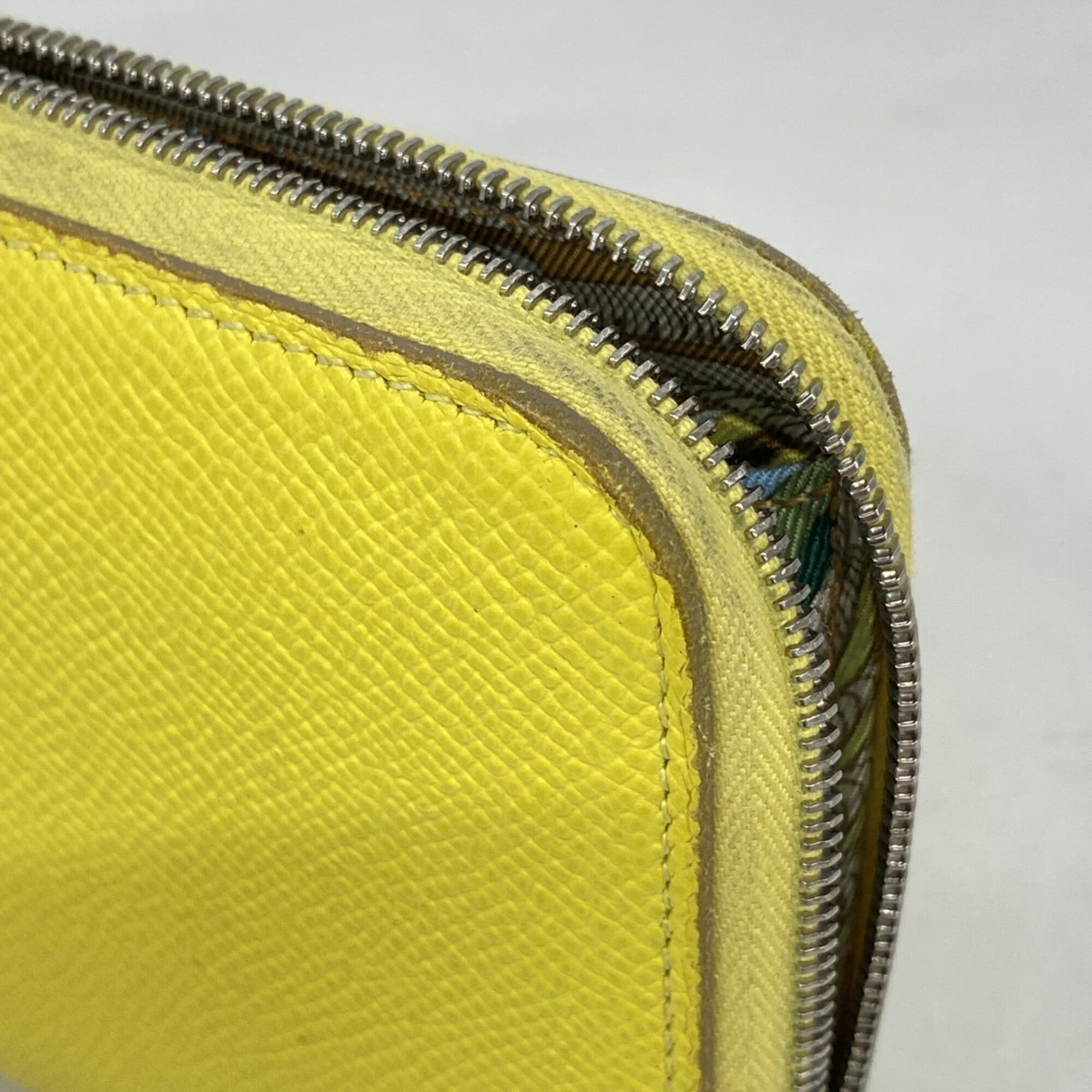 Hermes Lime Epsom Leather Long Wallet (Bi-Fold) (Pre-Owned)