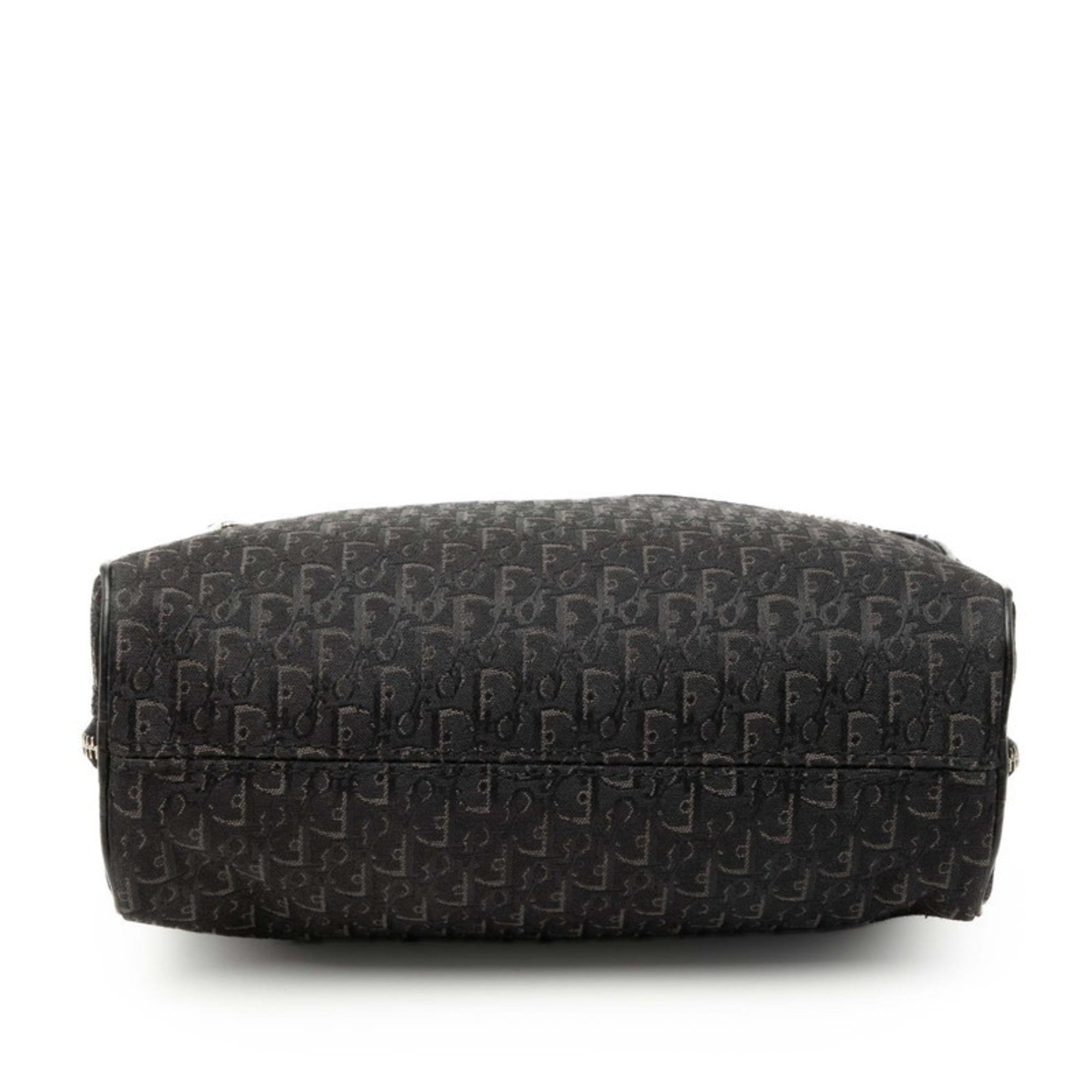 Christian Dior Black Canvas Leather Handbag (Pre-Owned)