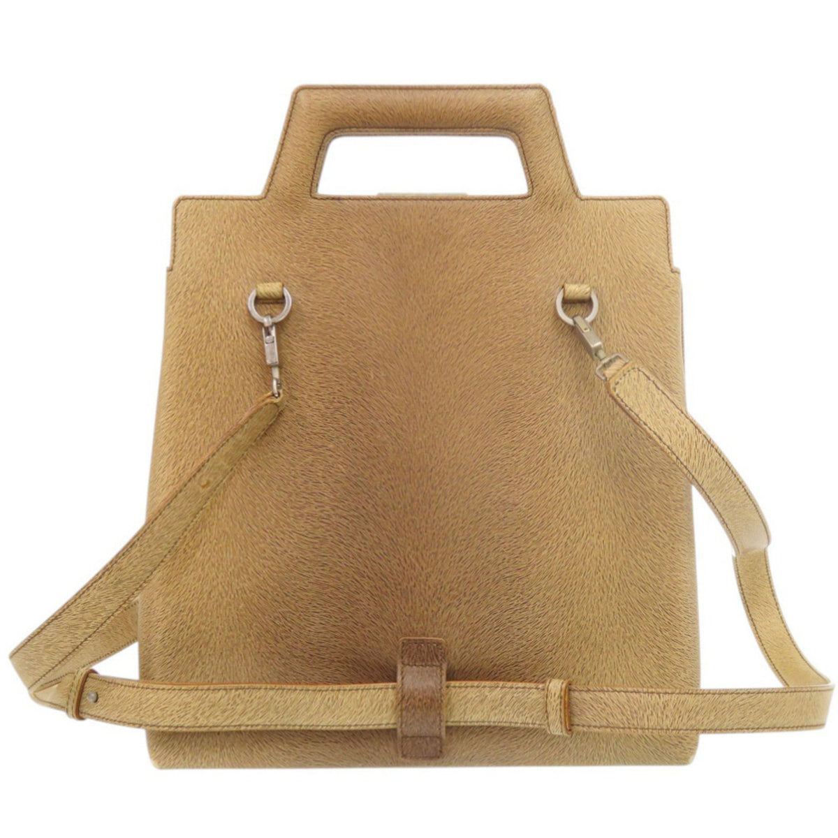 Salvatore Ferragamo Brown Leather Handbag (Pre-Owned)