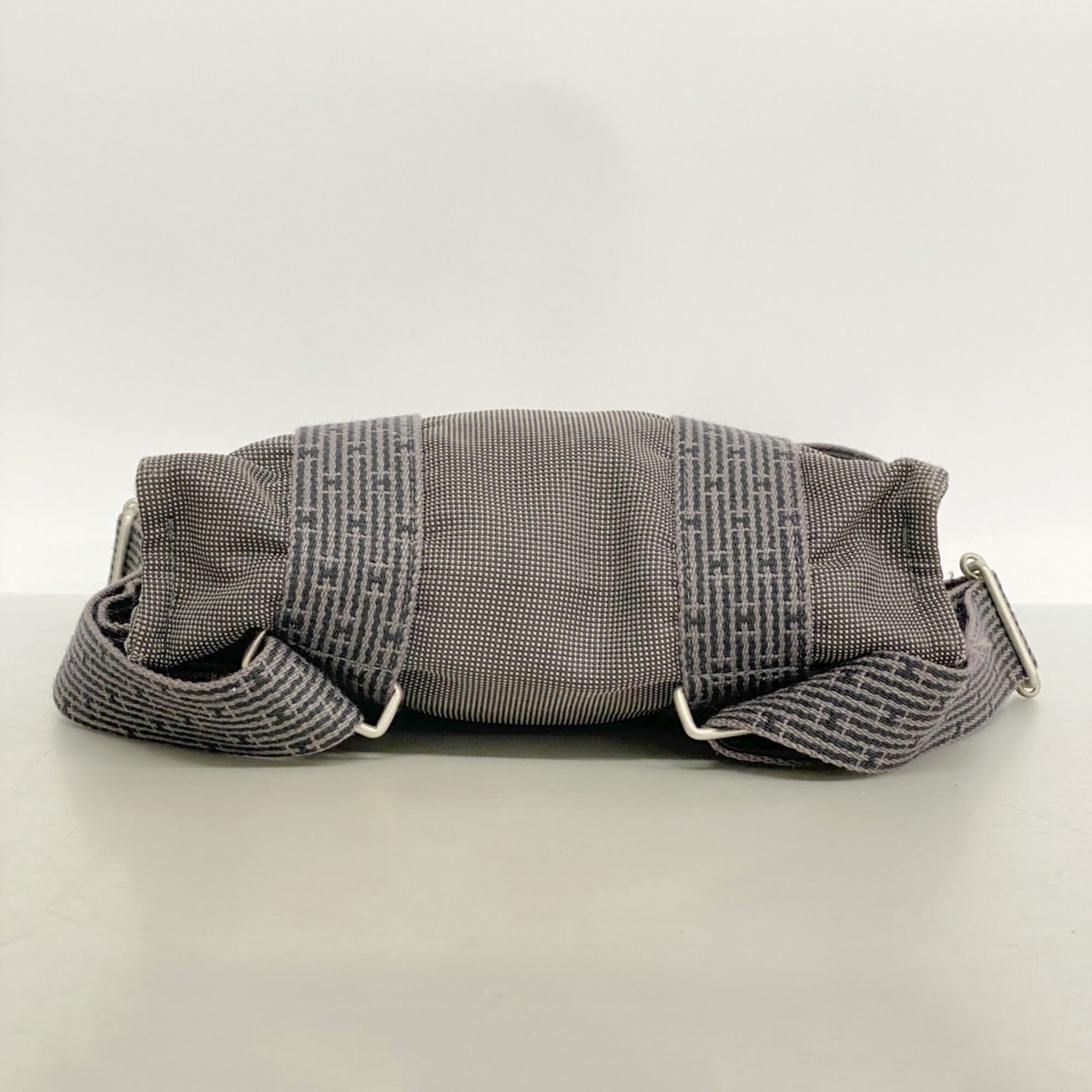 Hermes Gray Canvas Backpack (Pre-Owned)