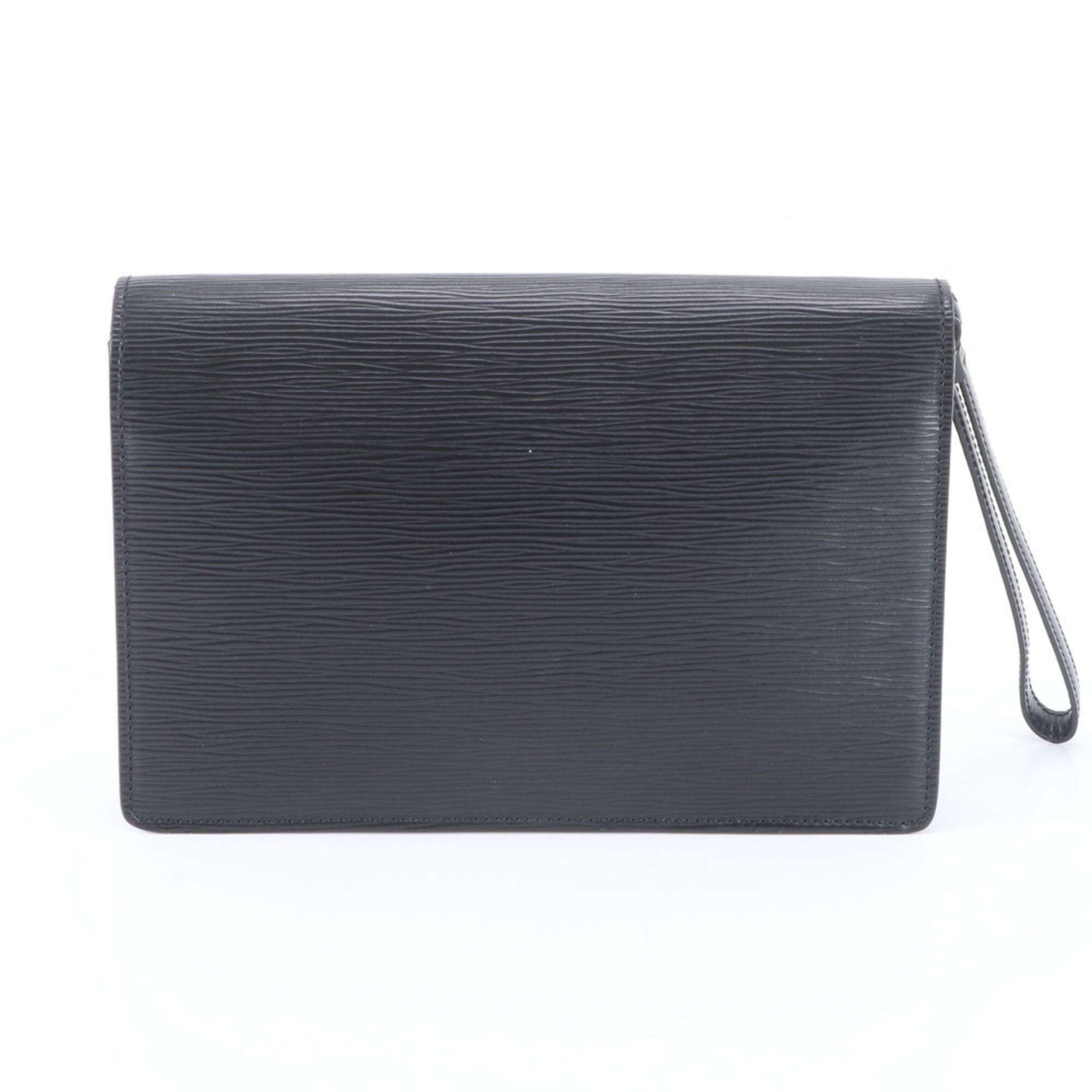 Louis Vuitton Noir Leather Handbag Pouch (Pre-Owned)