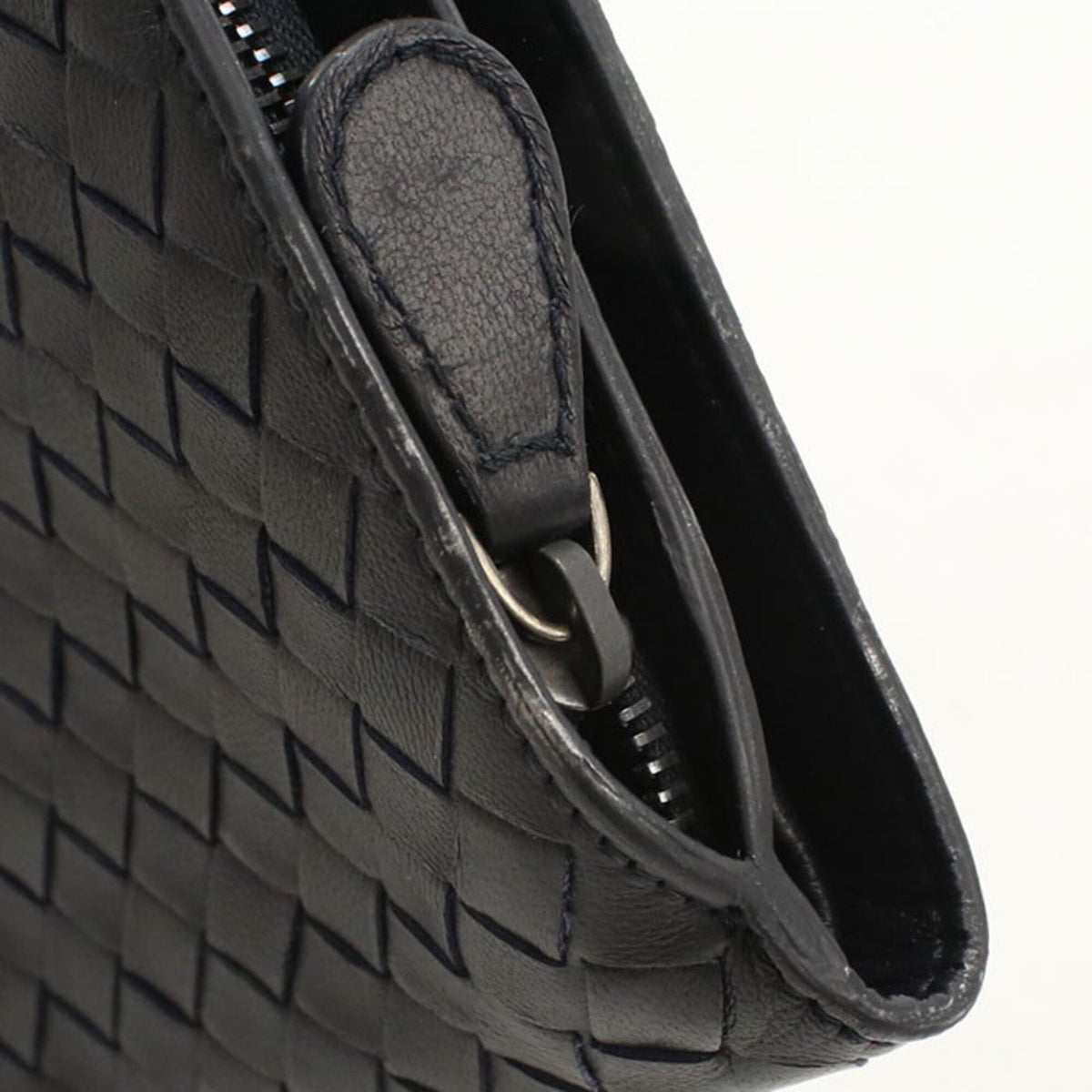 Bottega Veneta Black Leather Wallet (Bi-Fold) (Pre-Owned)