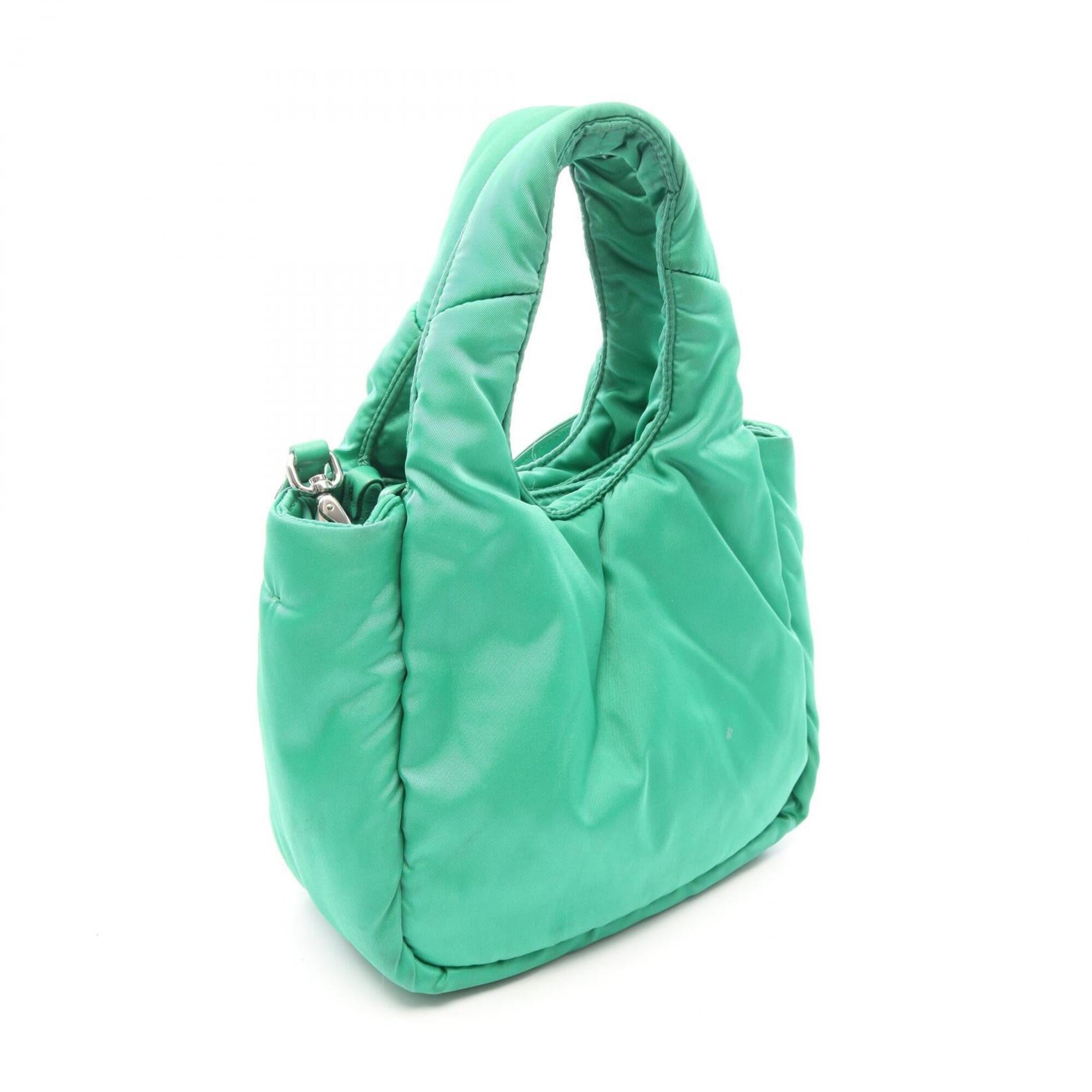 Prada Green Nylon Handbag (Pre-Owned)